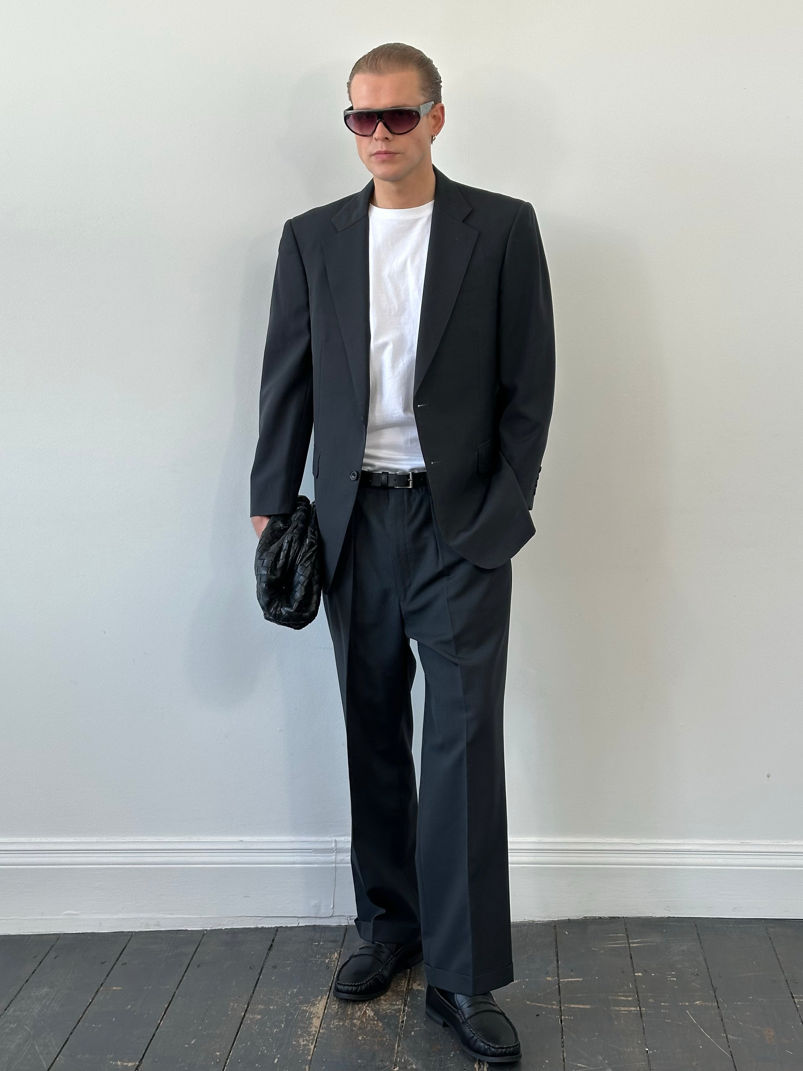 Burberry 1990s Pure Wool Single Breasted Suit - 40S/W36
