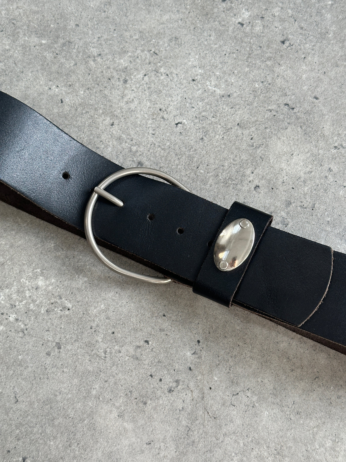 Vintage 1990s Leather Chunky Belt - W29-34