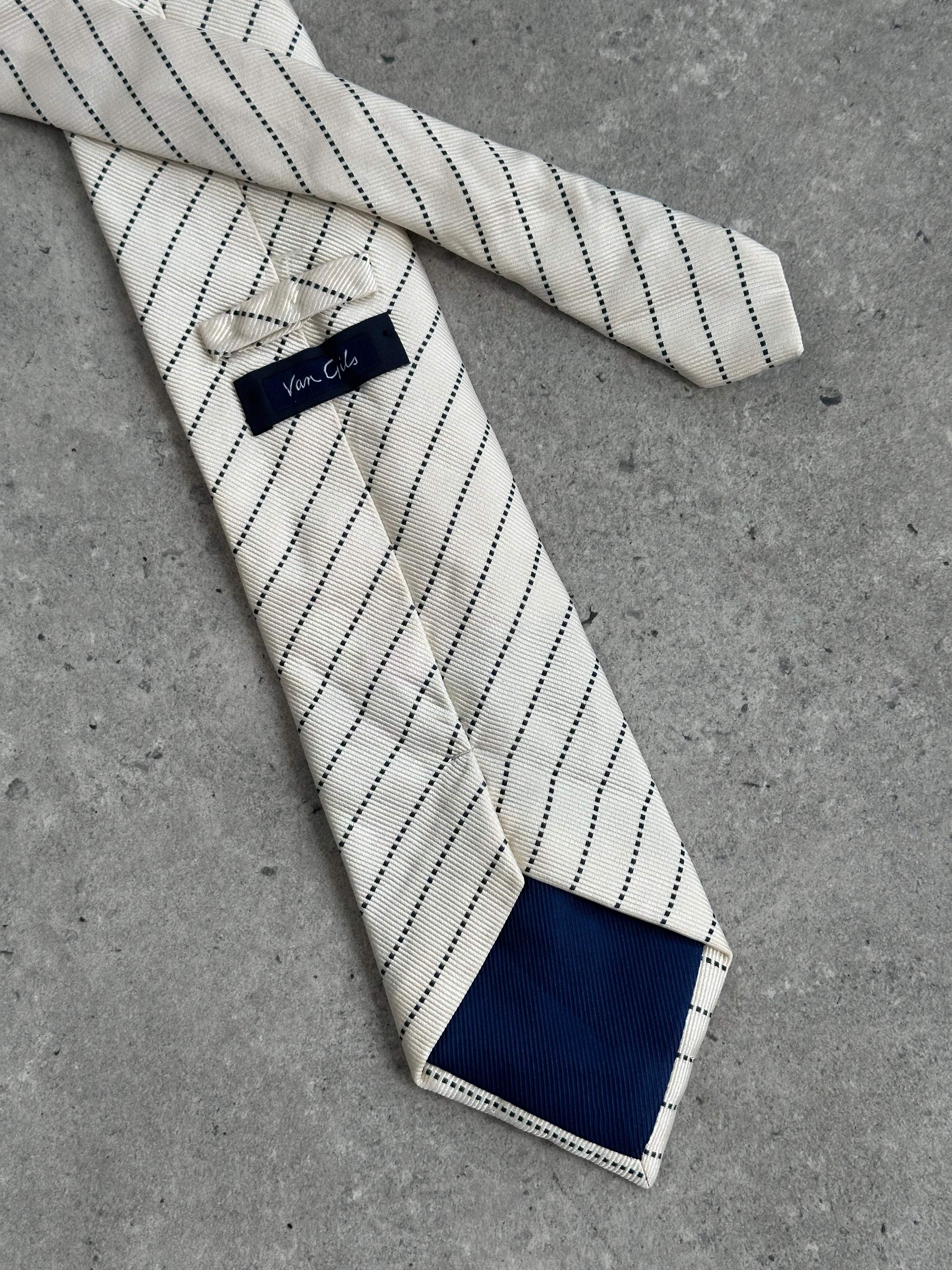 Vintage 1990s Pure Silk Wide Striped Tie
