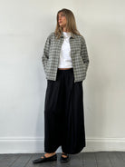 Yves Saint Laurent Check Logo Bomber Jacket - M/L - SYLK