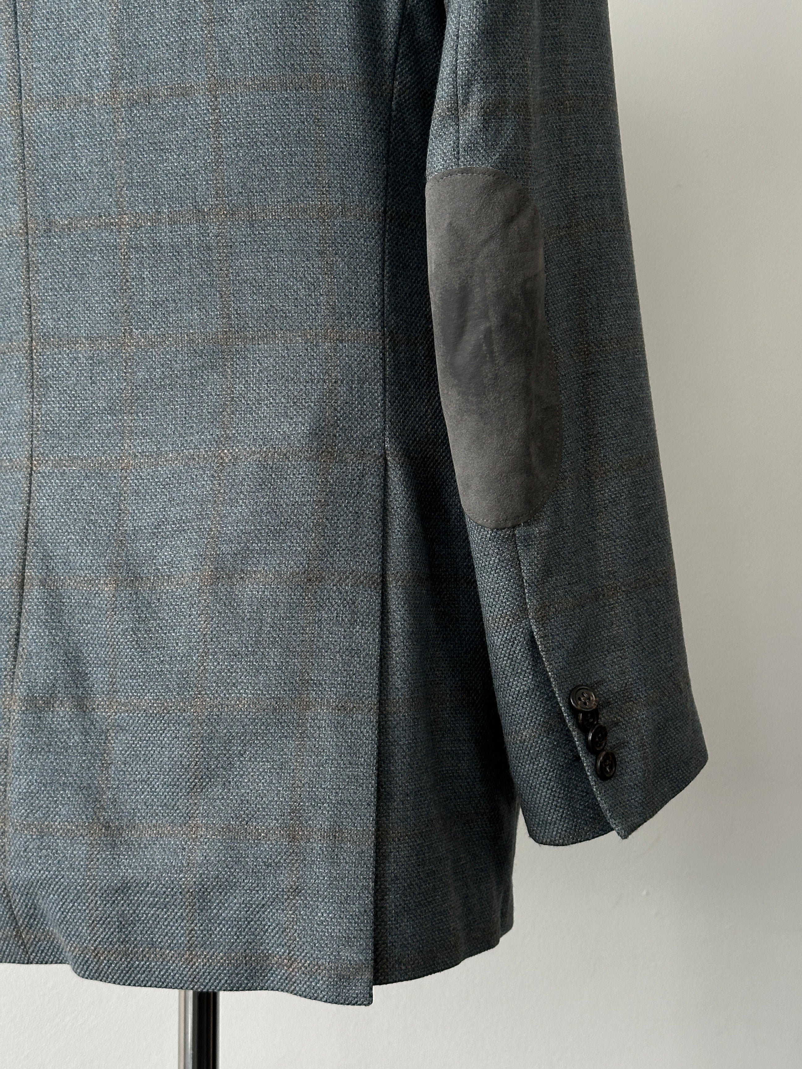 Loro Piana 1990s Check Wool Cashmere Blazer - 36R