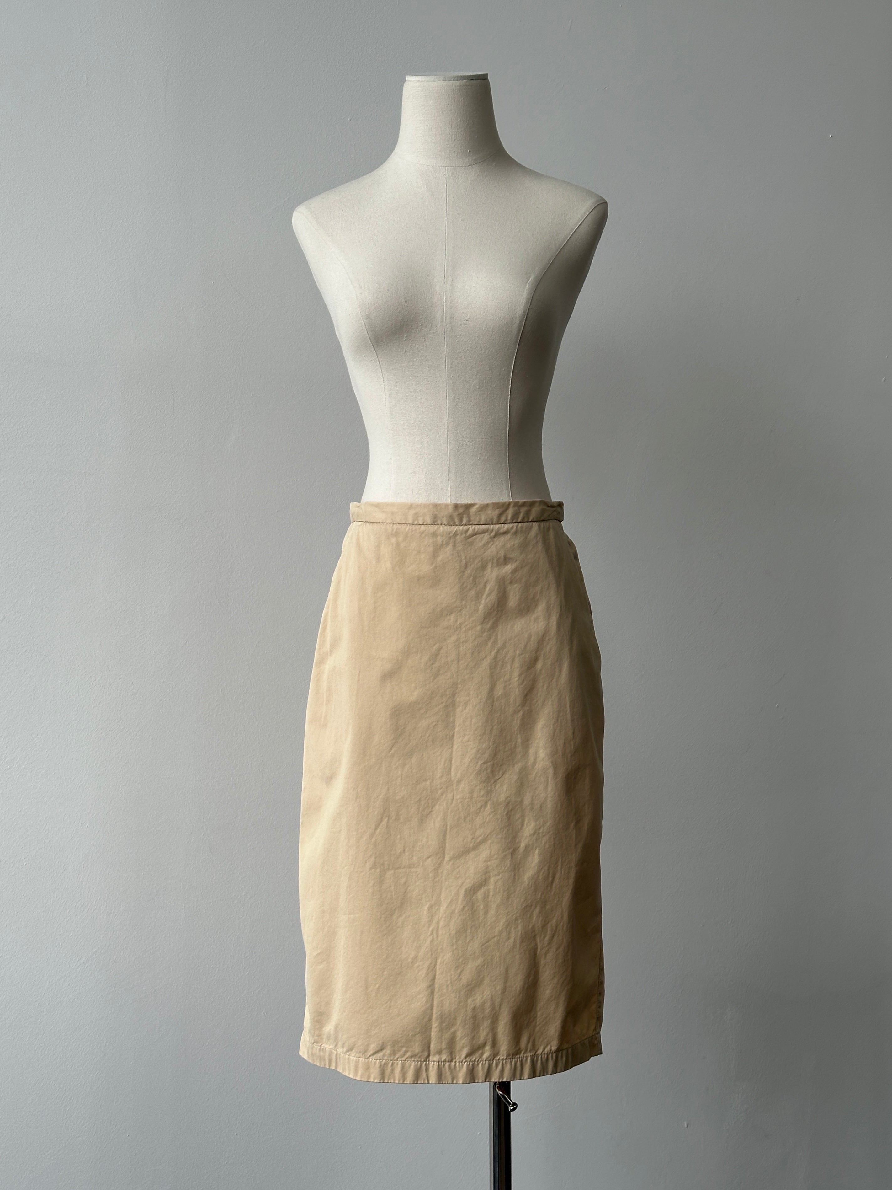 Iceberg 1990s Pure Cotton Midi Skirt - W28