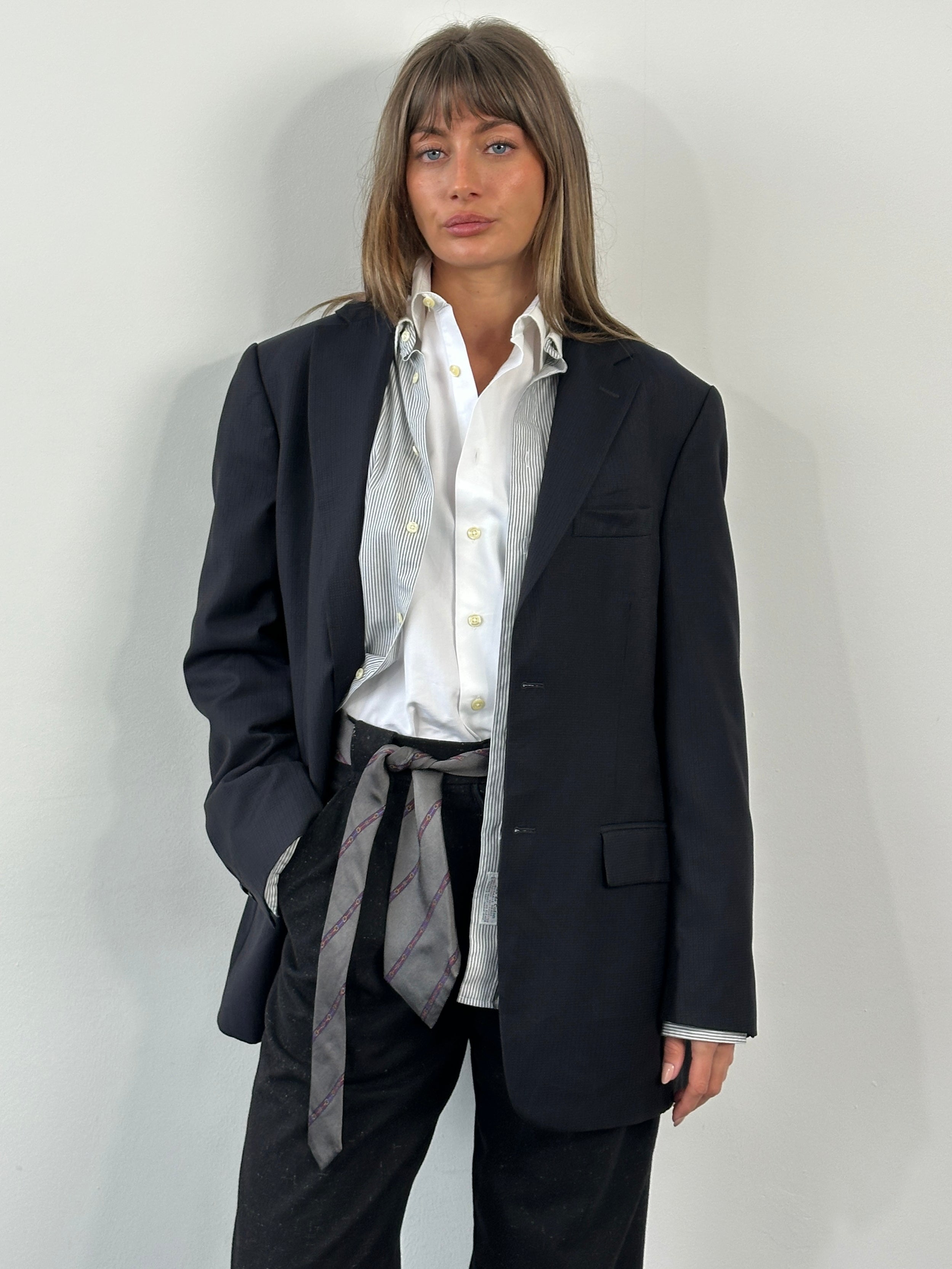 Givenchy 1990s Pure Silk Diagonal Stripe Tie - SYLK