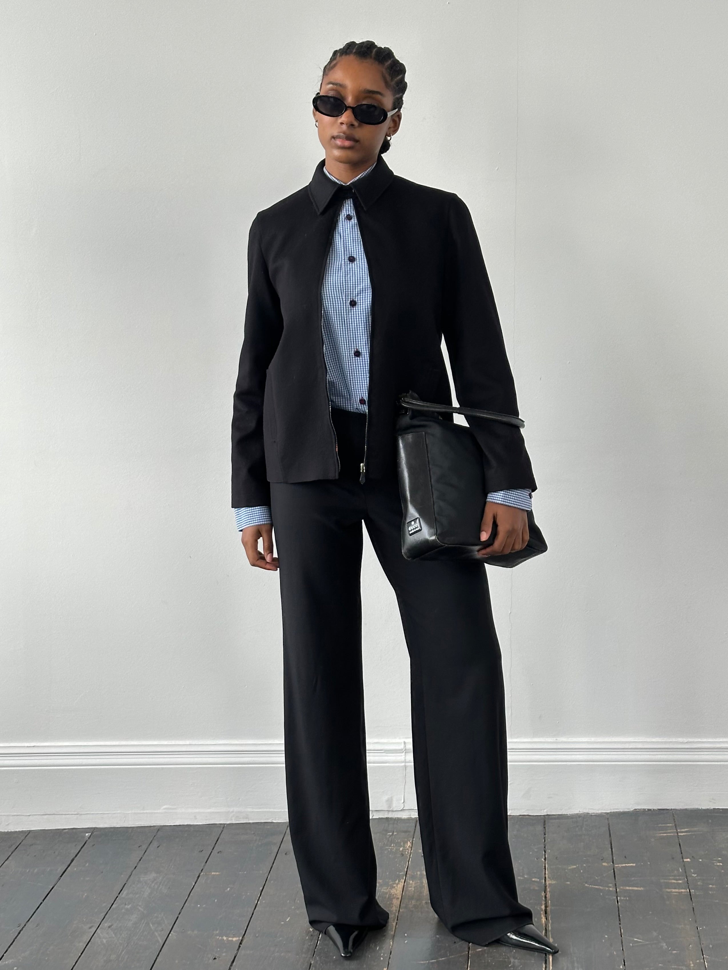 Jaeger 1990s Minimal Pure Wool Jacket - S - SYLK