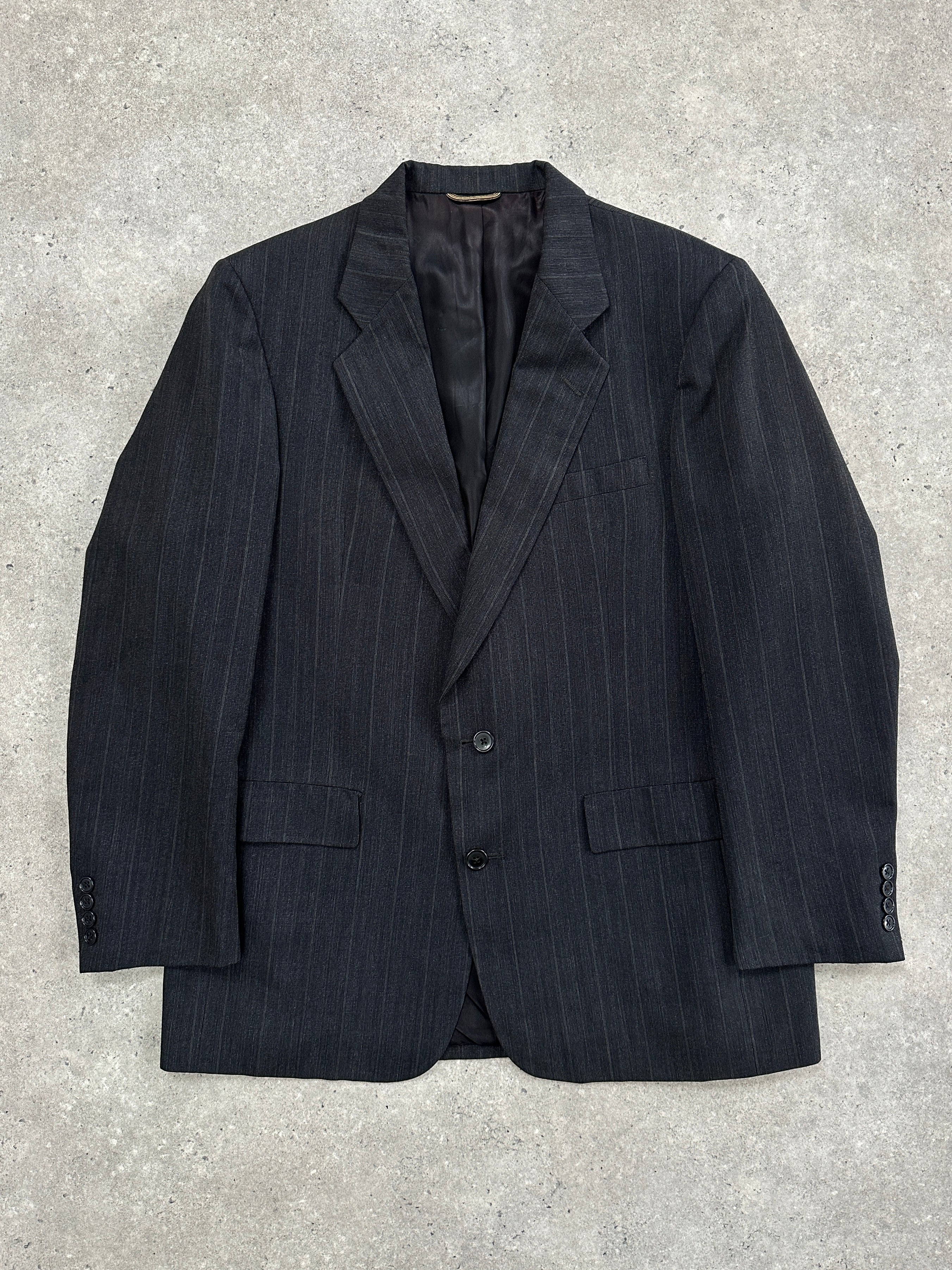 Christian Dior Monsieur 1990s pure wool single-breasted blazer, size 41R/L, shown on a hanger with classic tailored details.