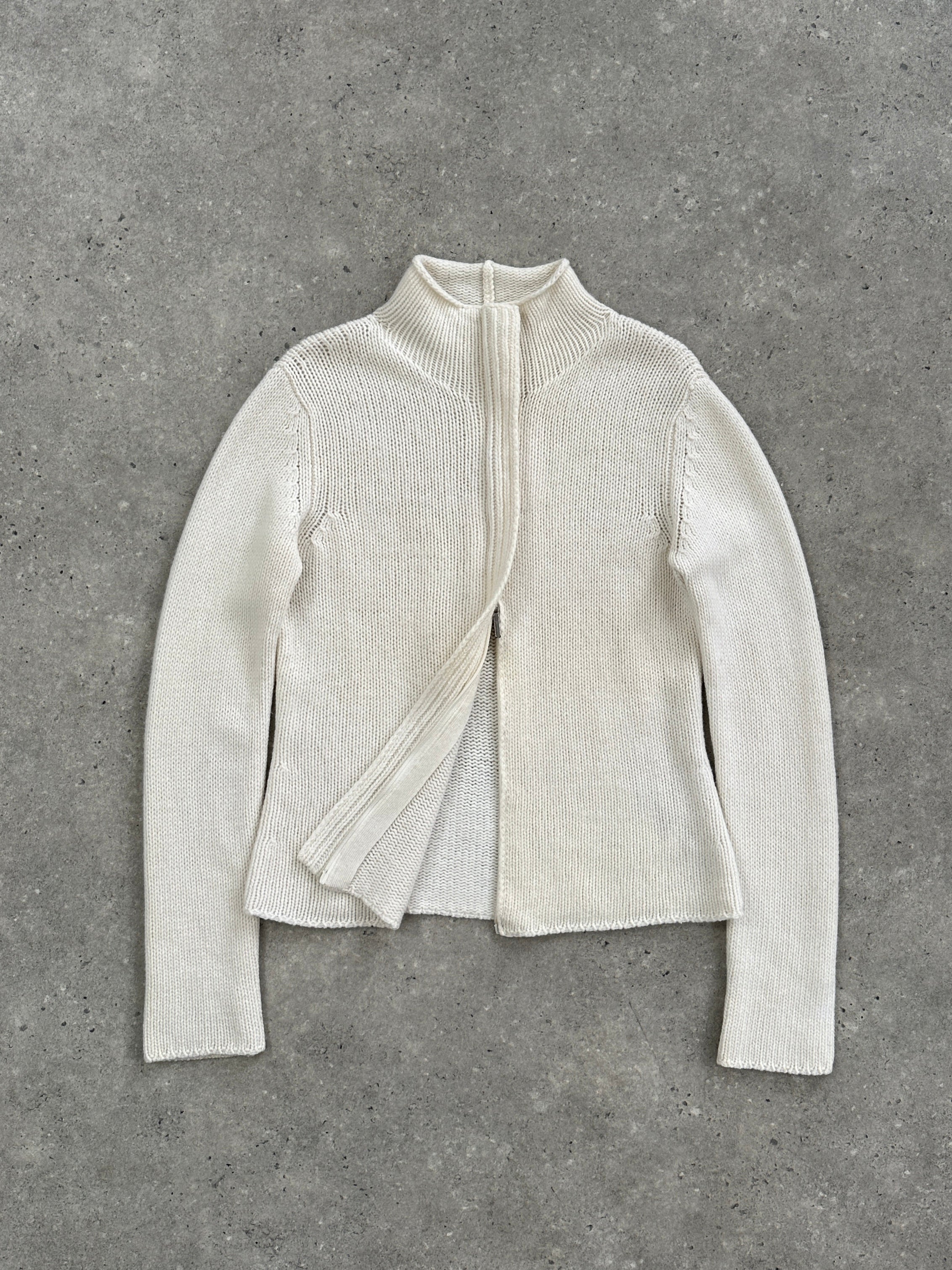 Max Mara ‘S Wool Cashmere Knitted Double Zip Cardigan - S/M - SYLK