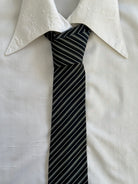 Vintage 1990s Pure Silk Striped Tie - SYLK