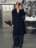 Vintage 1990s Wool Single Breasted Coat - L - SYLK