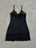 Vintage 2000s Lace Mini Slip Dress - S - SYLK
