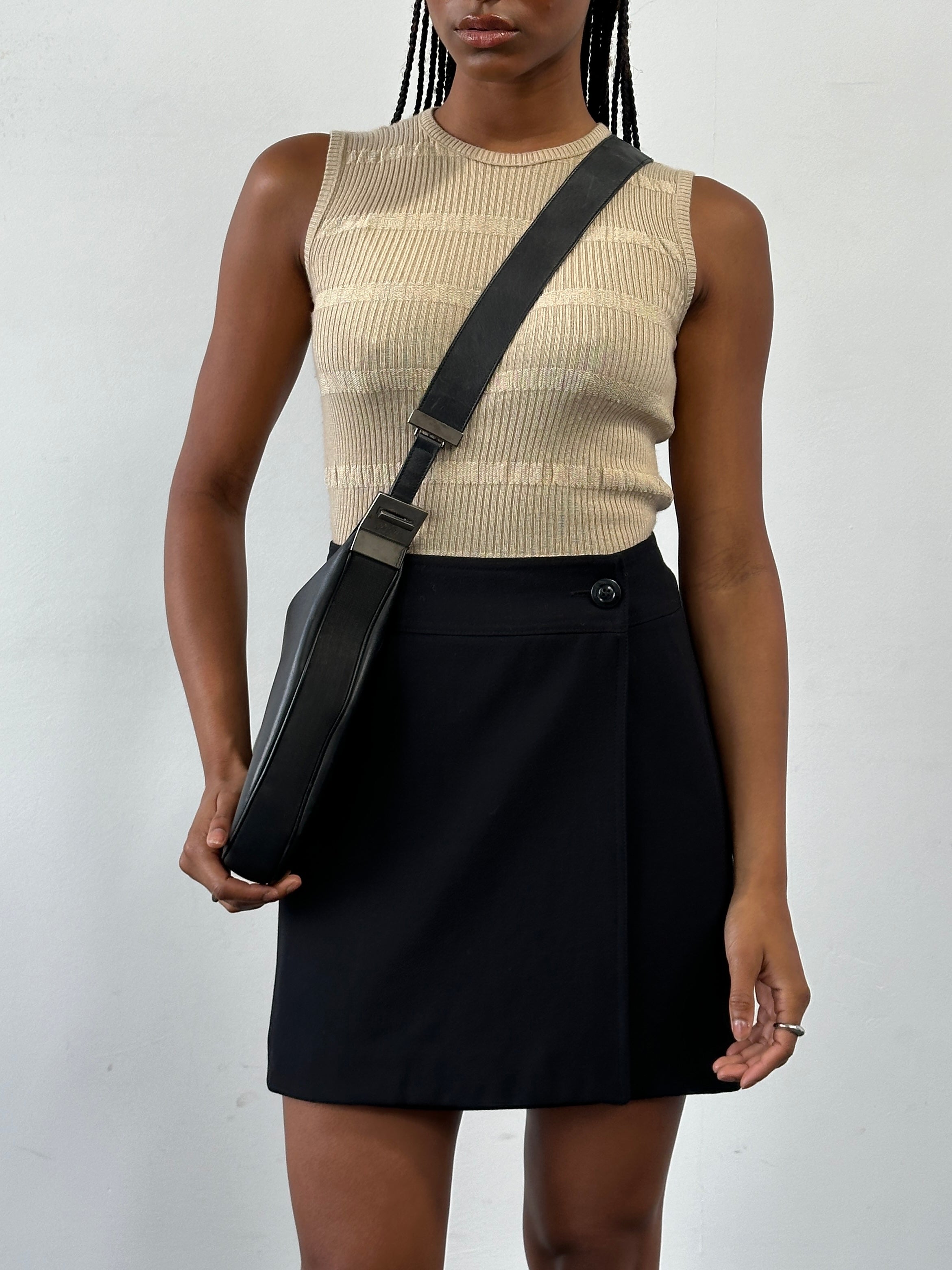 Italian Vintage 1990s Wrap Mini Skirt - W28 - SYLK