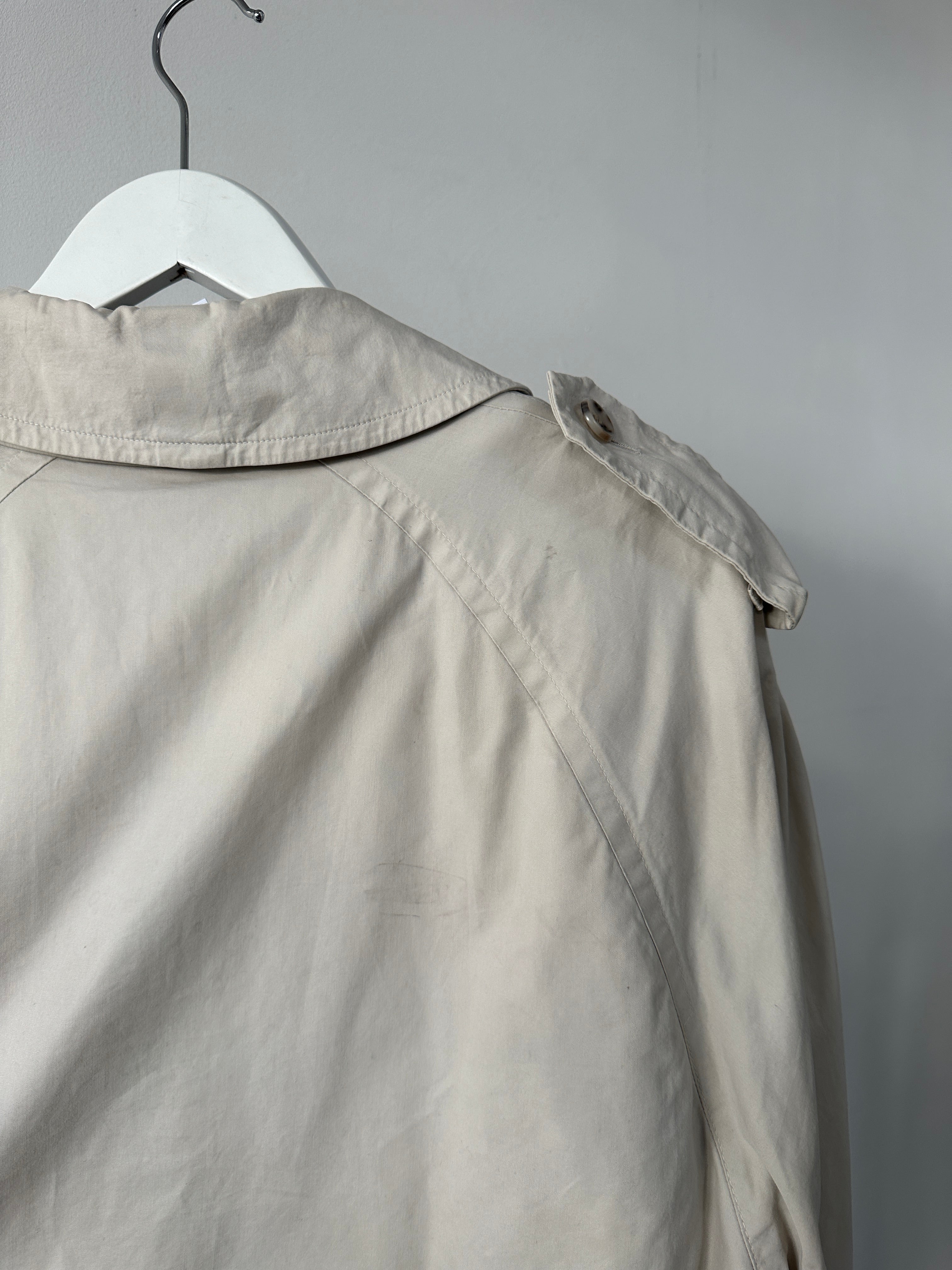 Burberry Pure Cotton Double Breasted Trench Coat - XL - SYLK