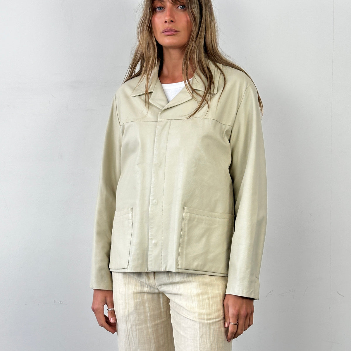 Italian Vintage Smooth Leather Jacket - M | SYLK