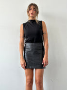 Jc de Castelbajac Paris Soft Leather Mini Skirt - W30 - SYLK