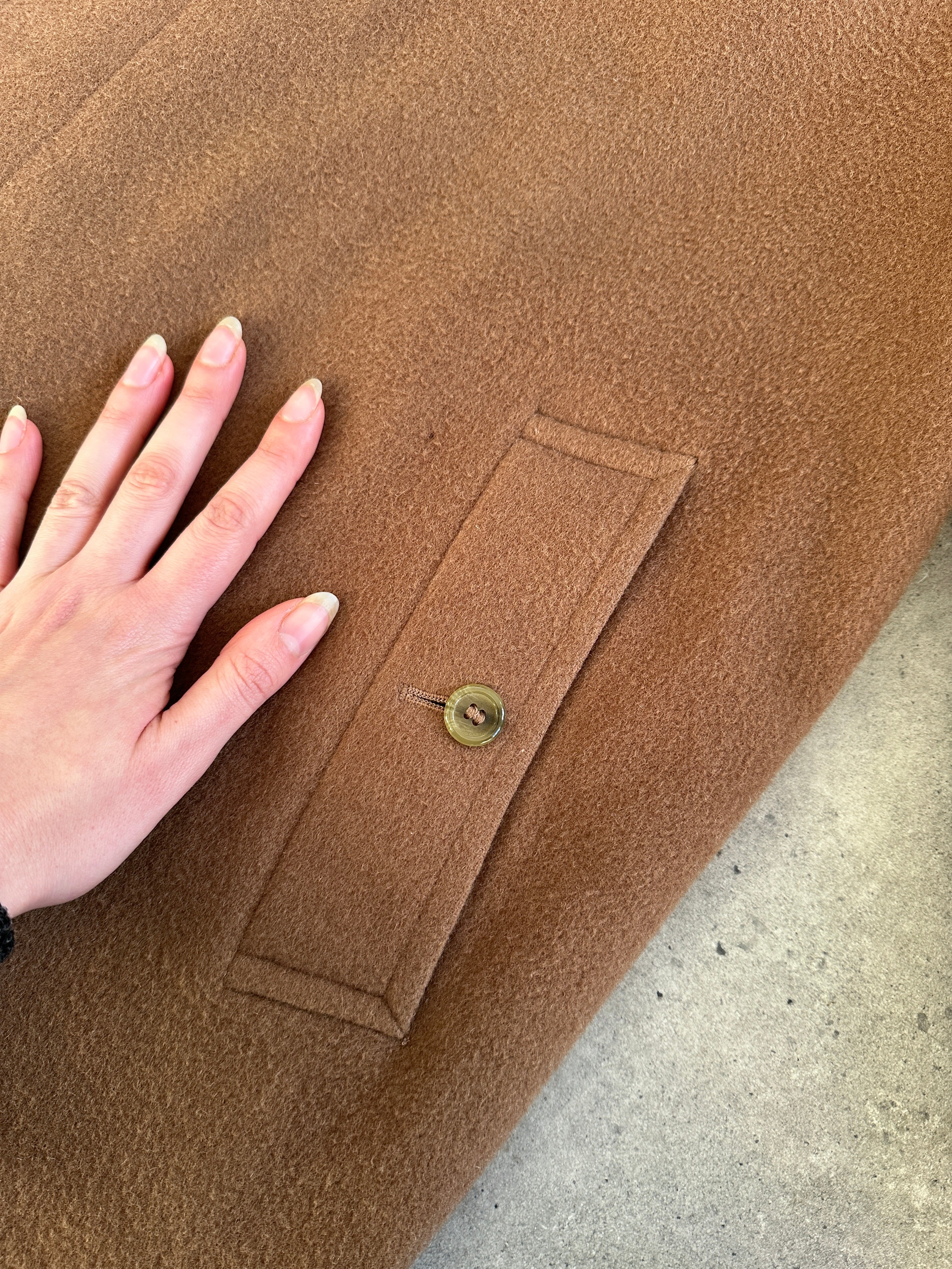 Burberry Wool Camel Hair Concealed Placket Coat - XXL | SYLK