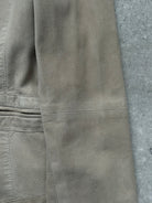 Armani Collezioni 2000s Double Zip Suede Jacket - SYLK