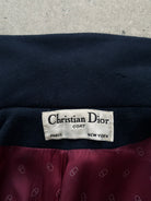 Christian Dior 1970s Pure Wool Single Breasted Coat - M - SYLK