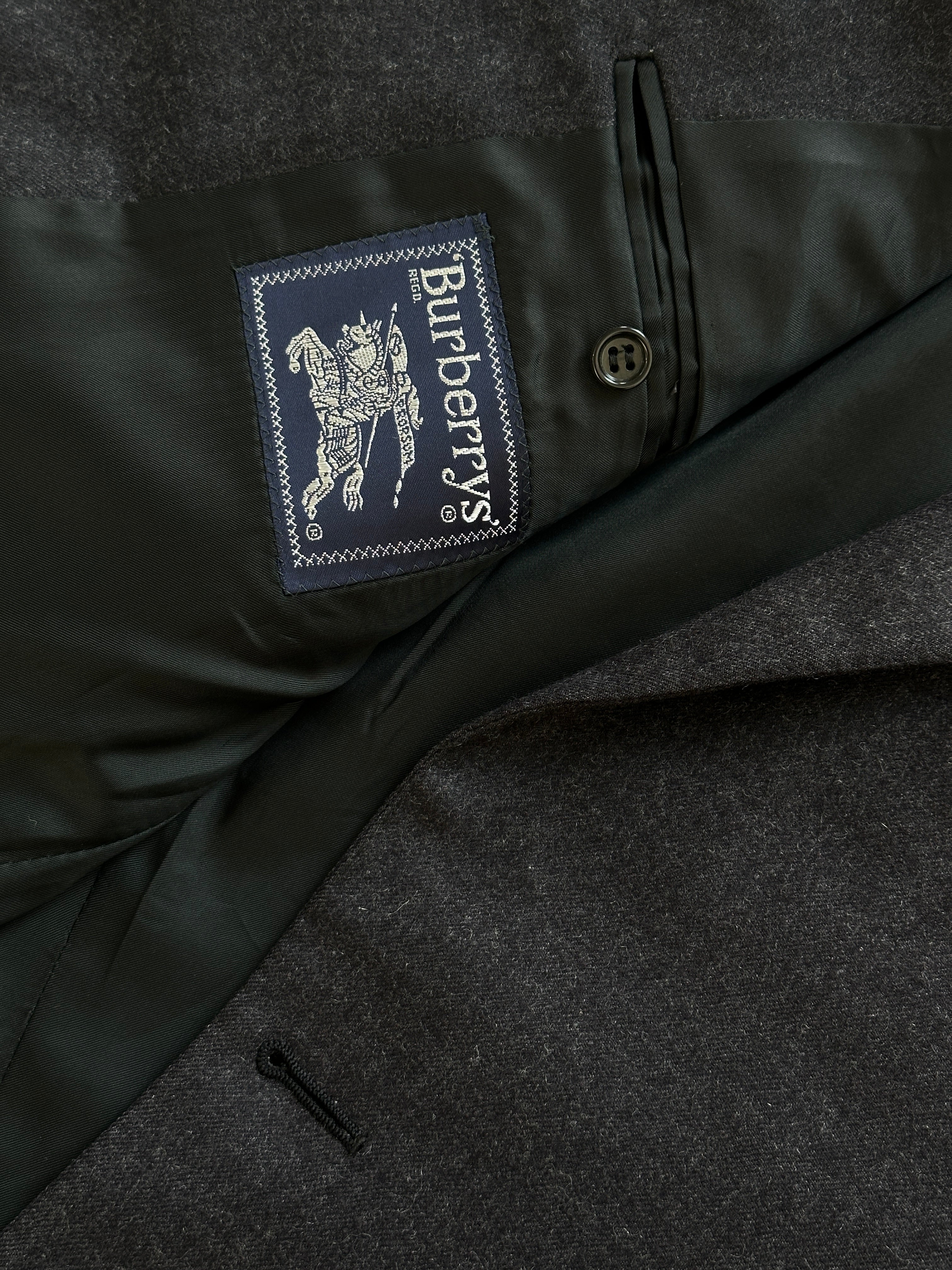 Burberry 1990s Pure Brushed Wool Single Breasted Blazer - 38R/M - SYLK