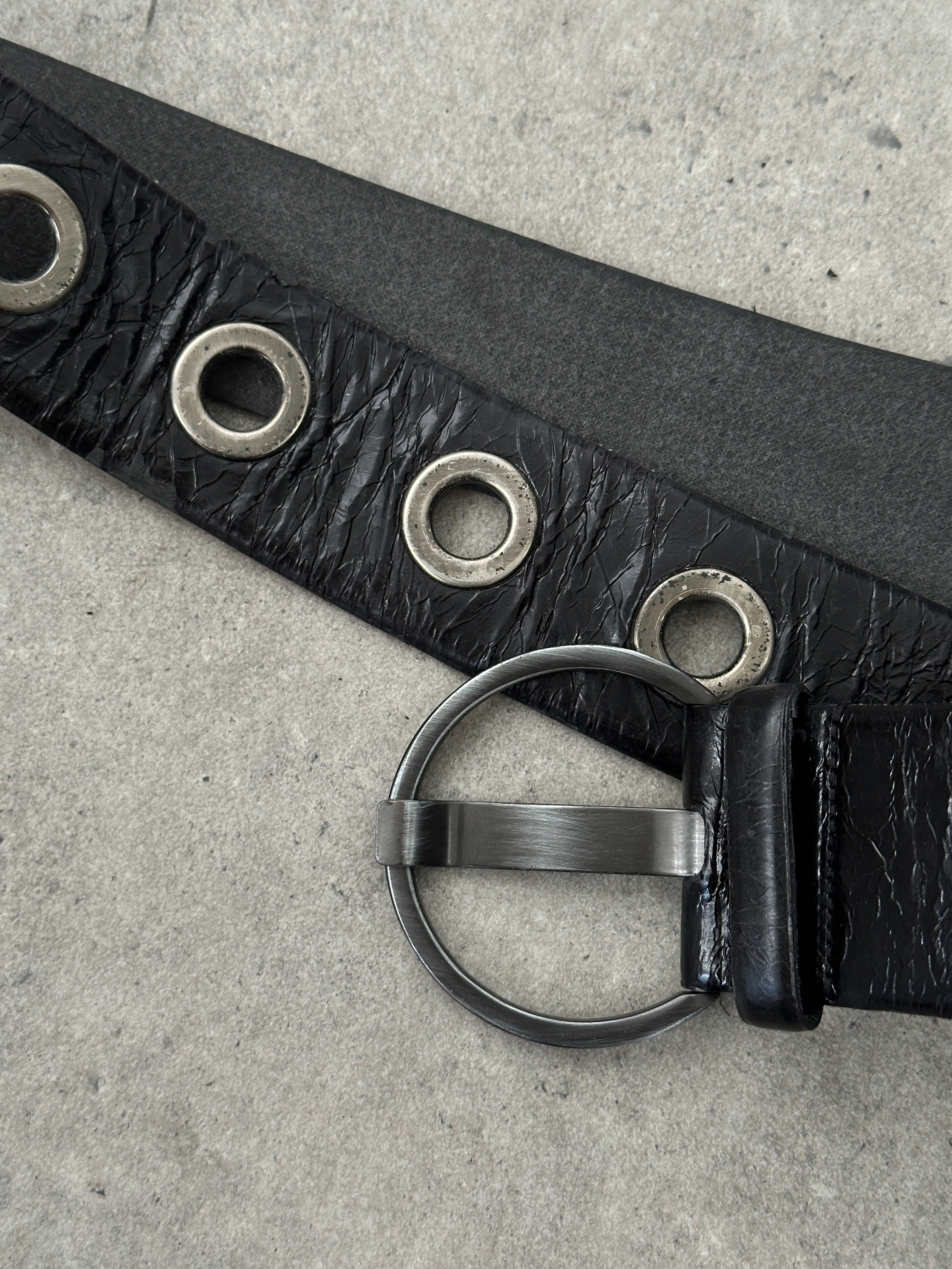 Vintage 1990s Leather Aged Belt - W32-37