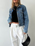 Vintage Pure Cotton Denim Jacket - M - SYLK