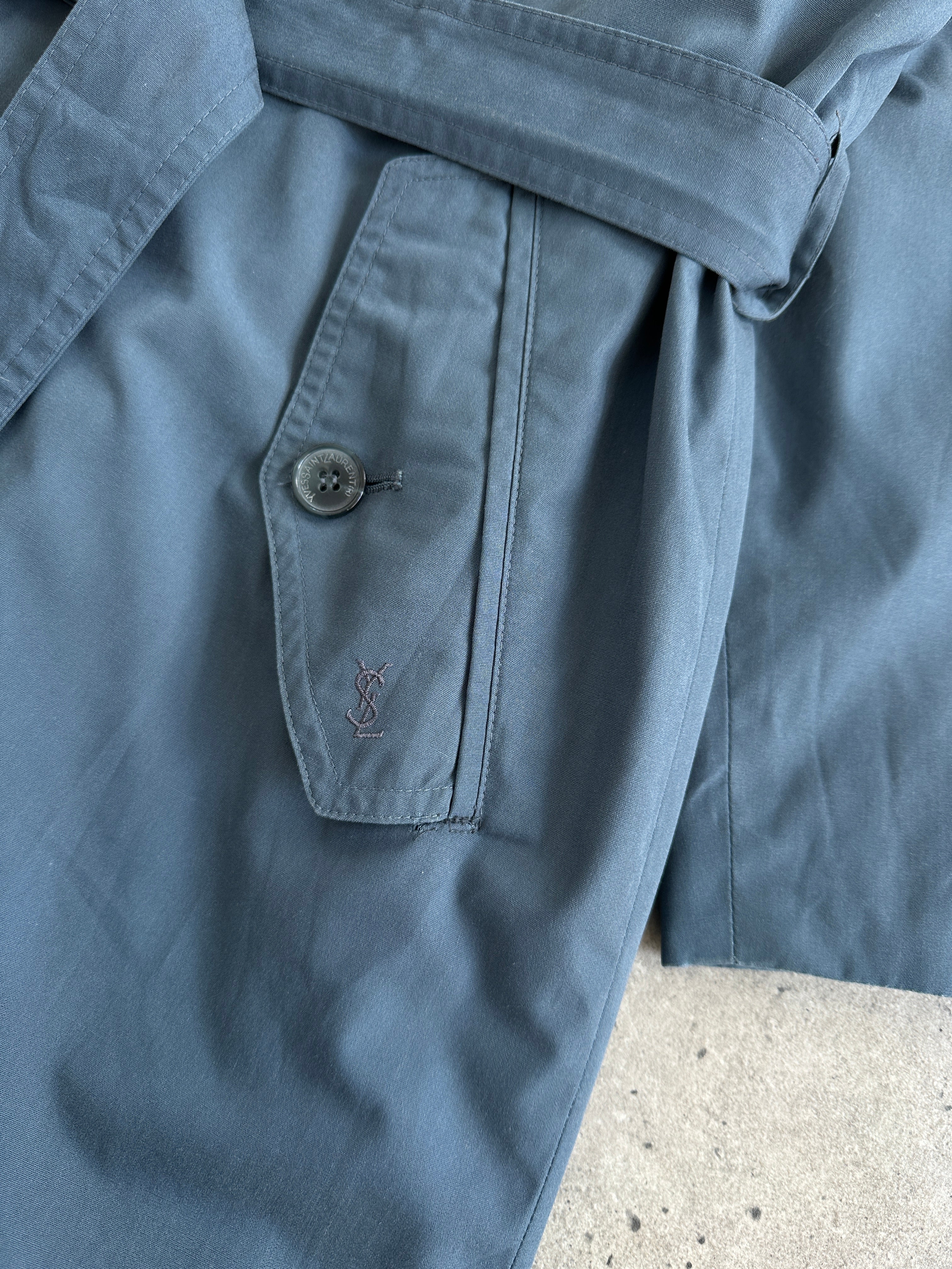 Yves Saint Laurent 80s Belted Trench Coat - L - SYLK