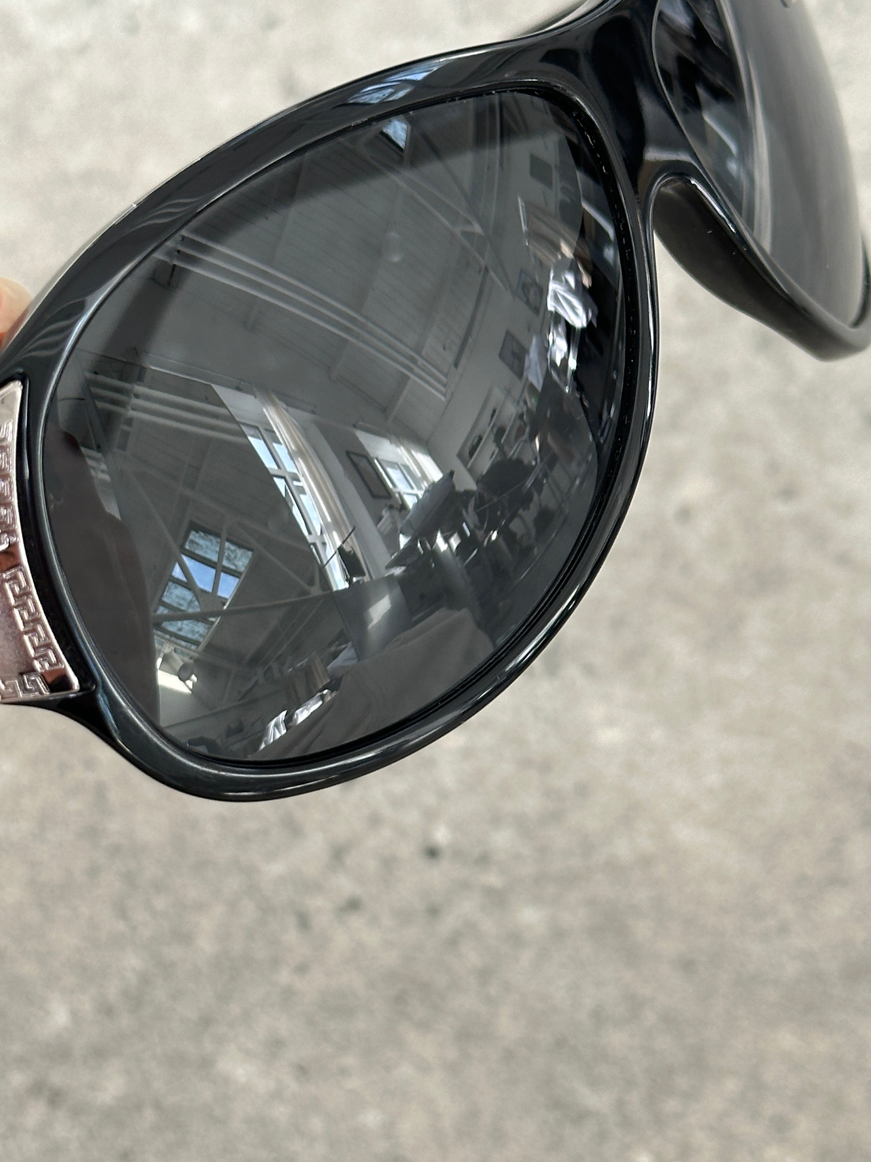Versace 2000s Oversized Medusa Logo Sunglasses