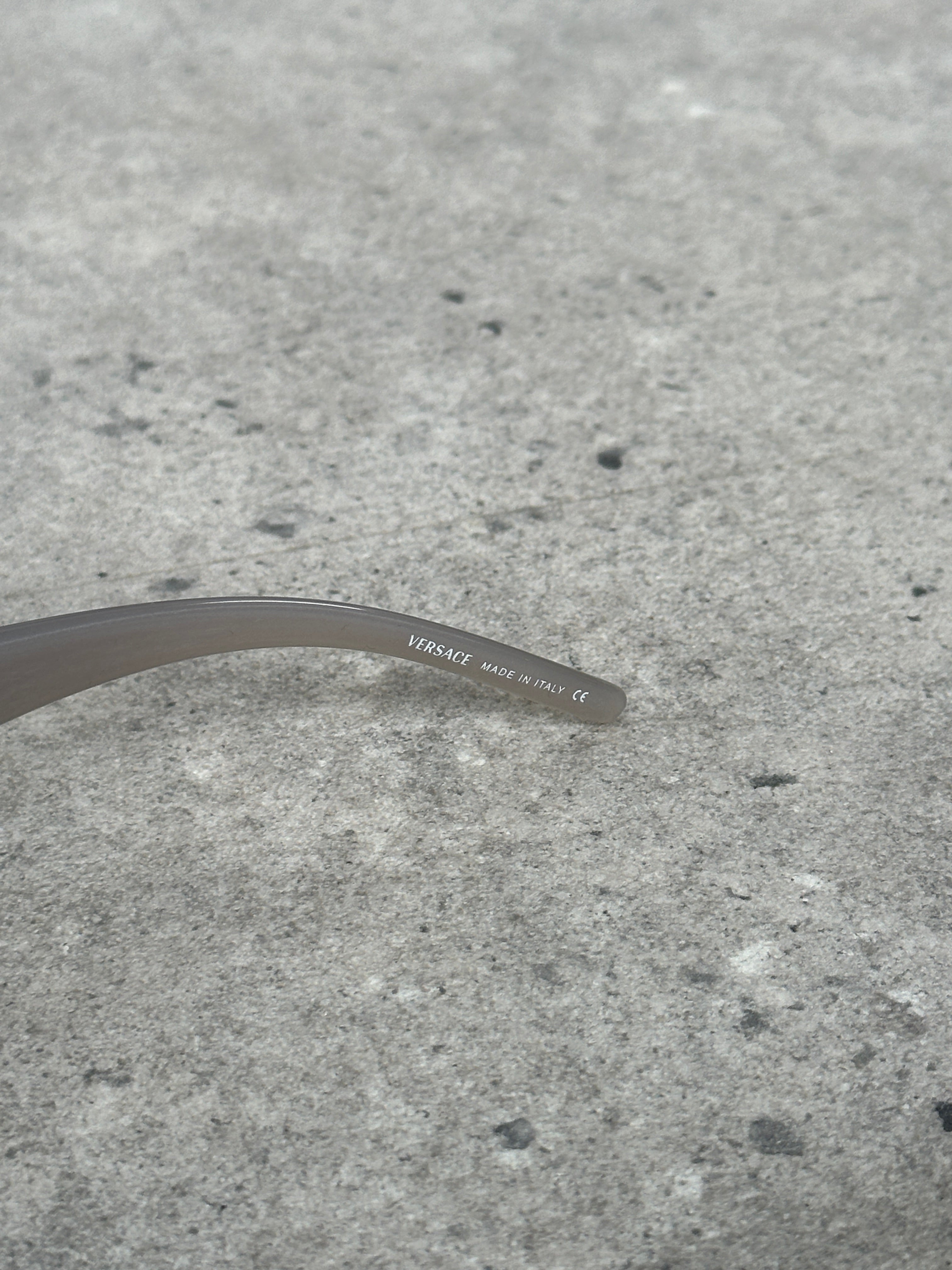 Versace 2000s Recangular Medusa Logo Sunglasses
