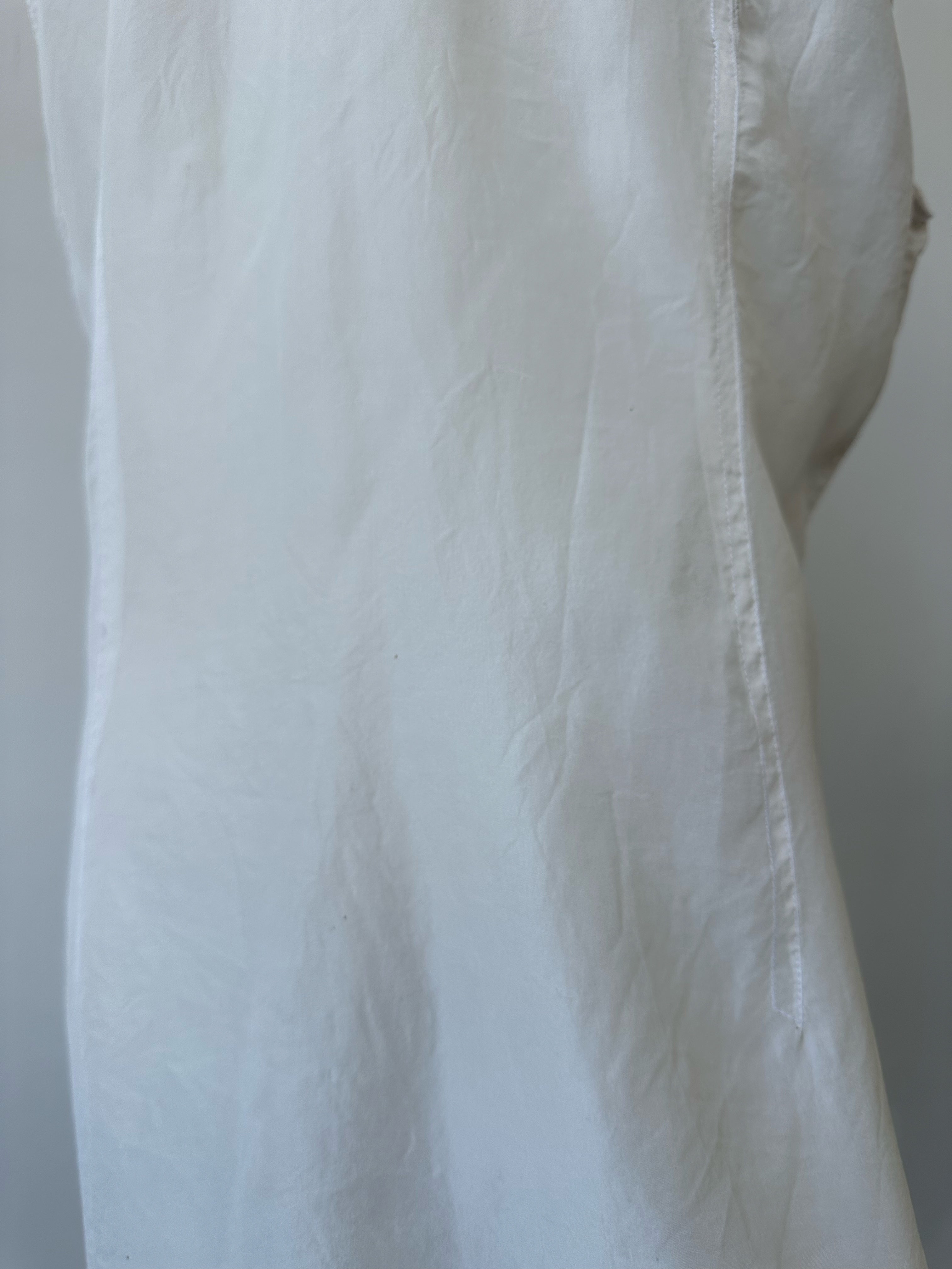 Vintage 1990s Pure Silk Sleeveless Shirt - L