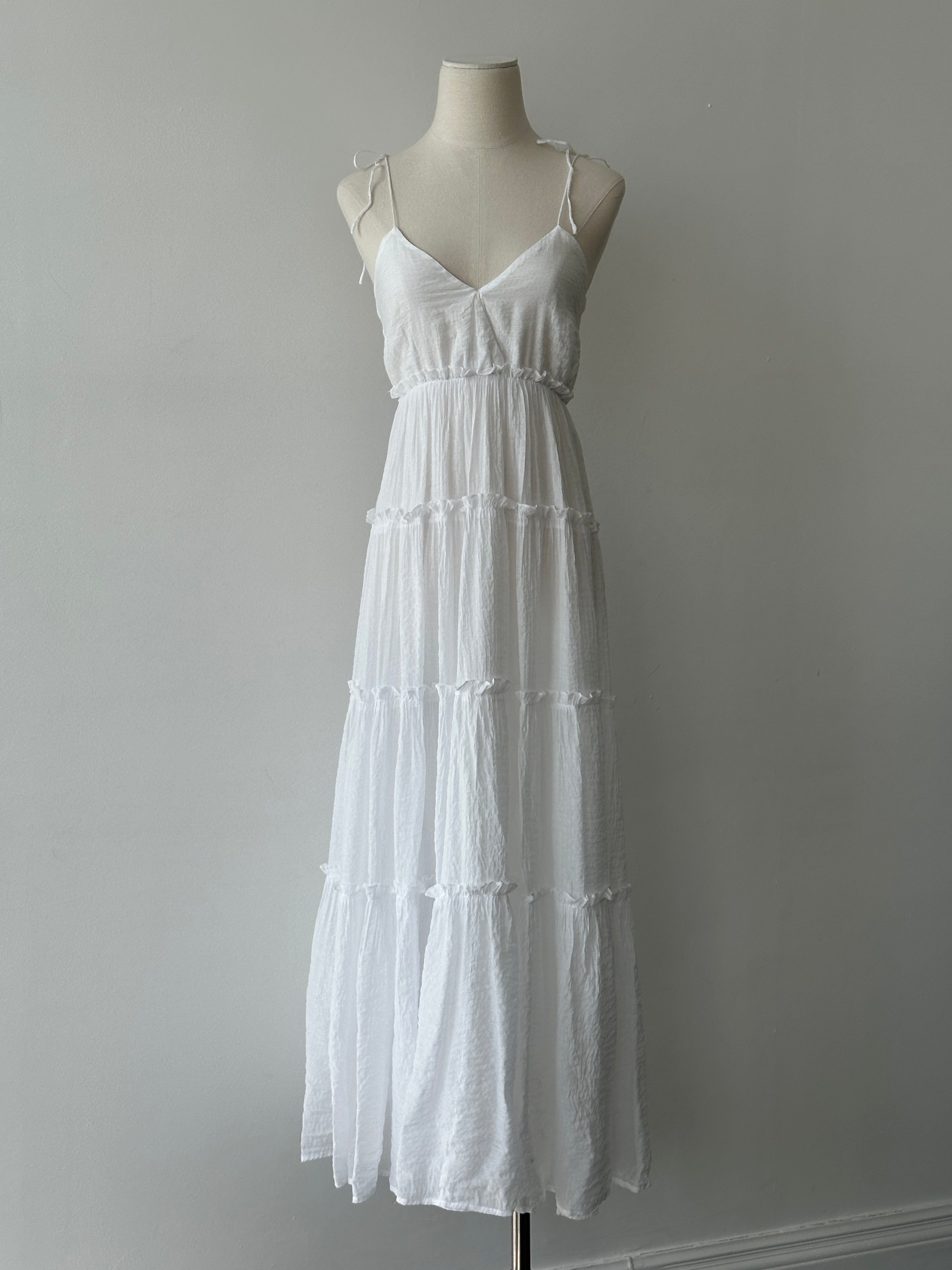 Vintage 2000s Ruffle Floor Length Dress - S