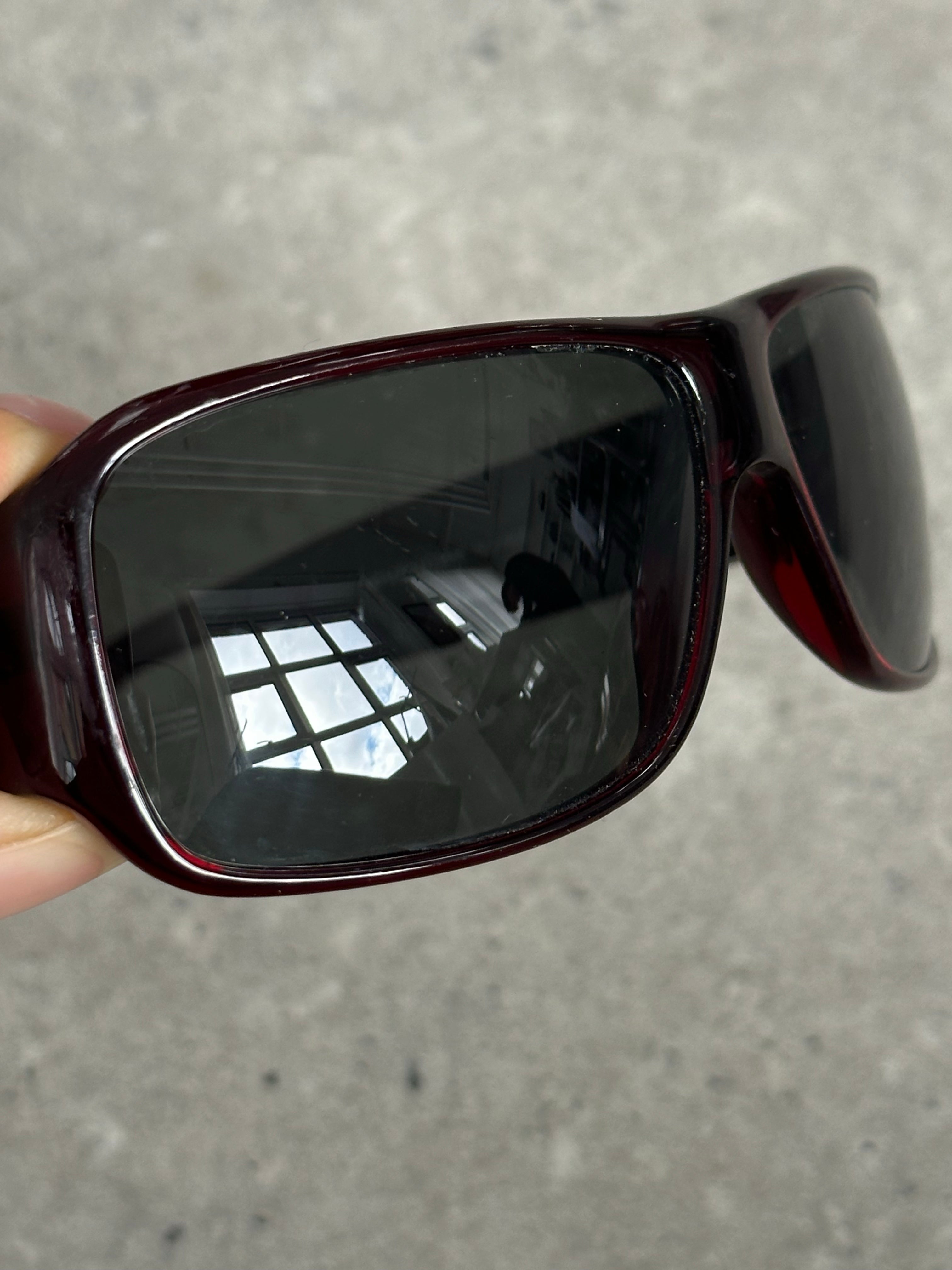 Givenchy 2000s Oversized Rectangle Logo Sunglasses