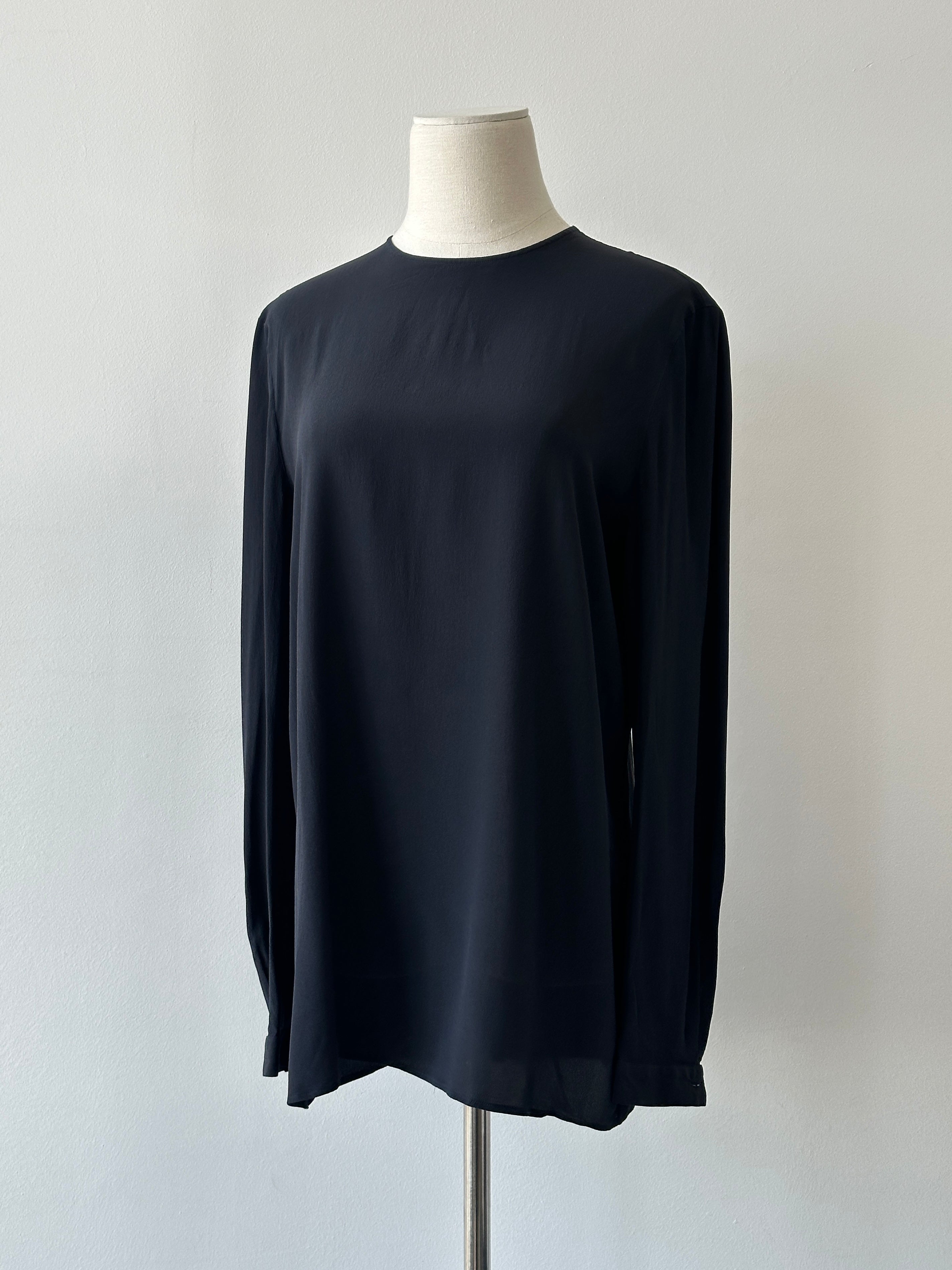 Giorgio Armani 1990s Pure Silk Button Back Shirt - M