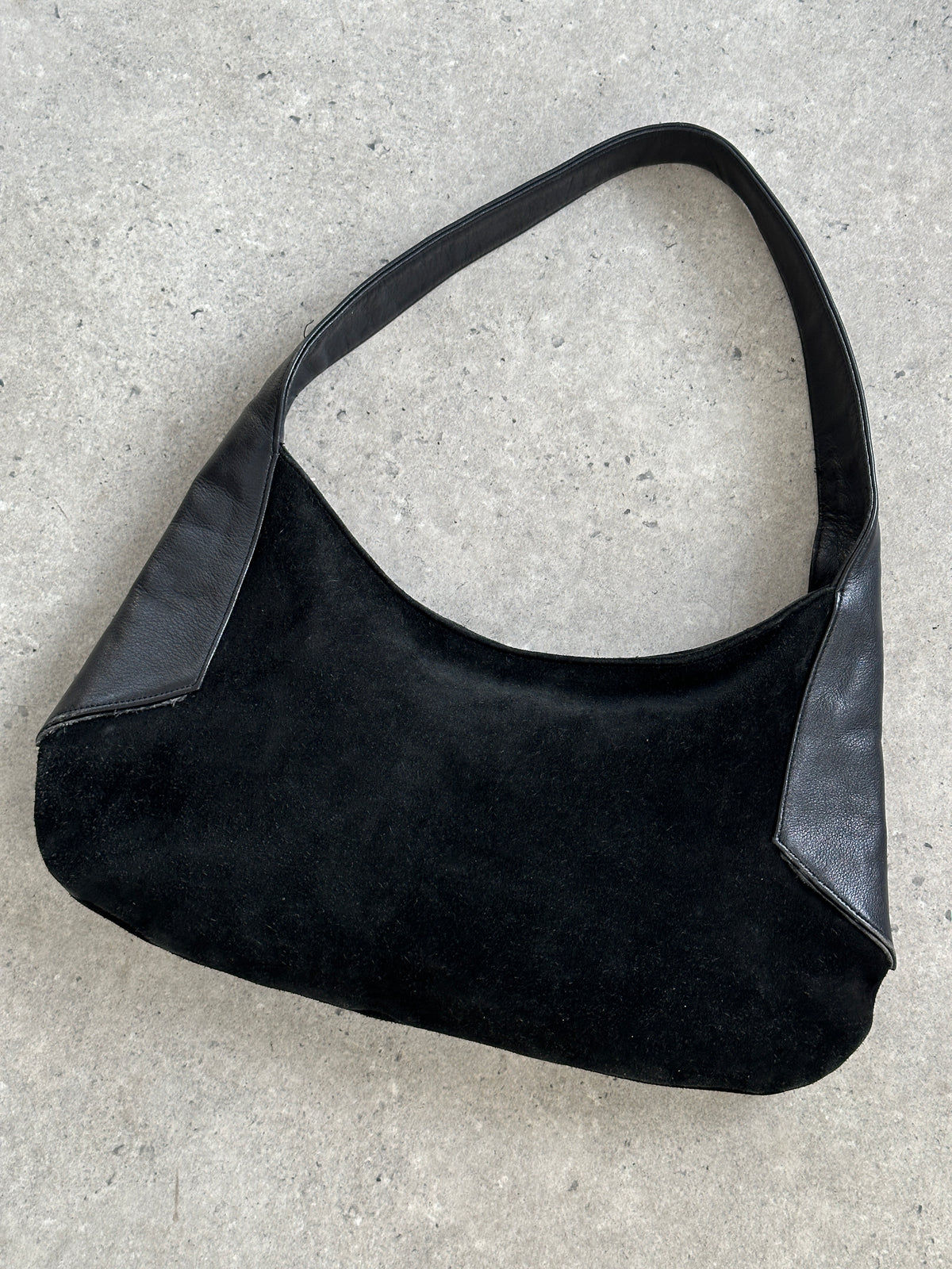 Armani Exchange 2000s Suede Leather Shoulder Bag