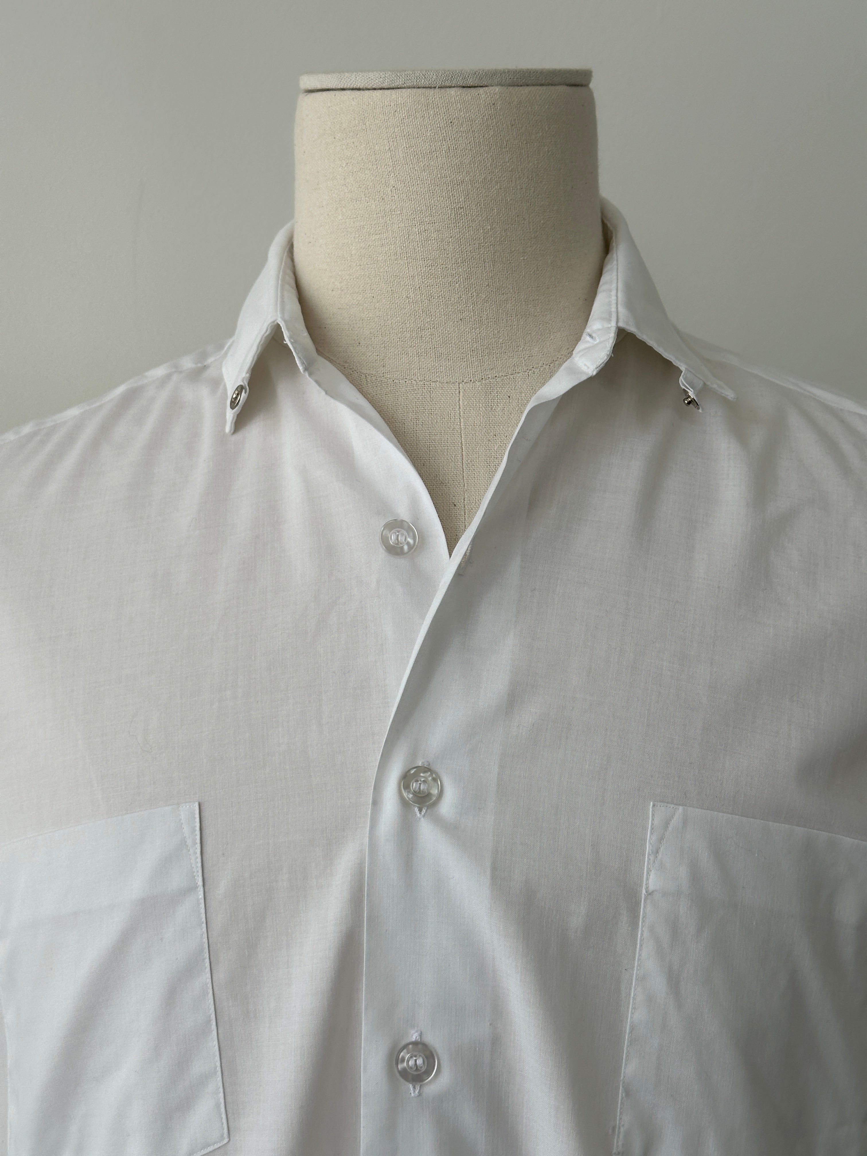 Vintage 1990s High Neck Short Sleeve Shirt - S