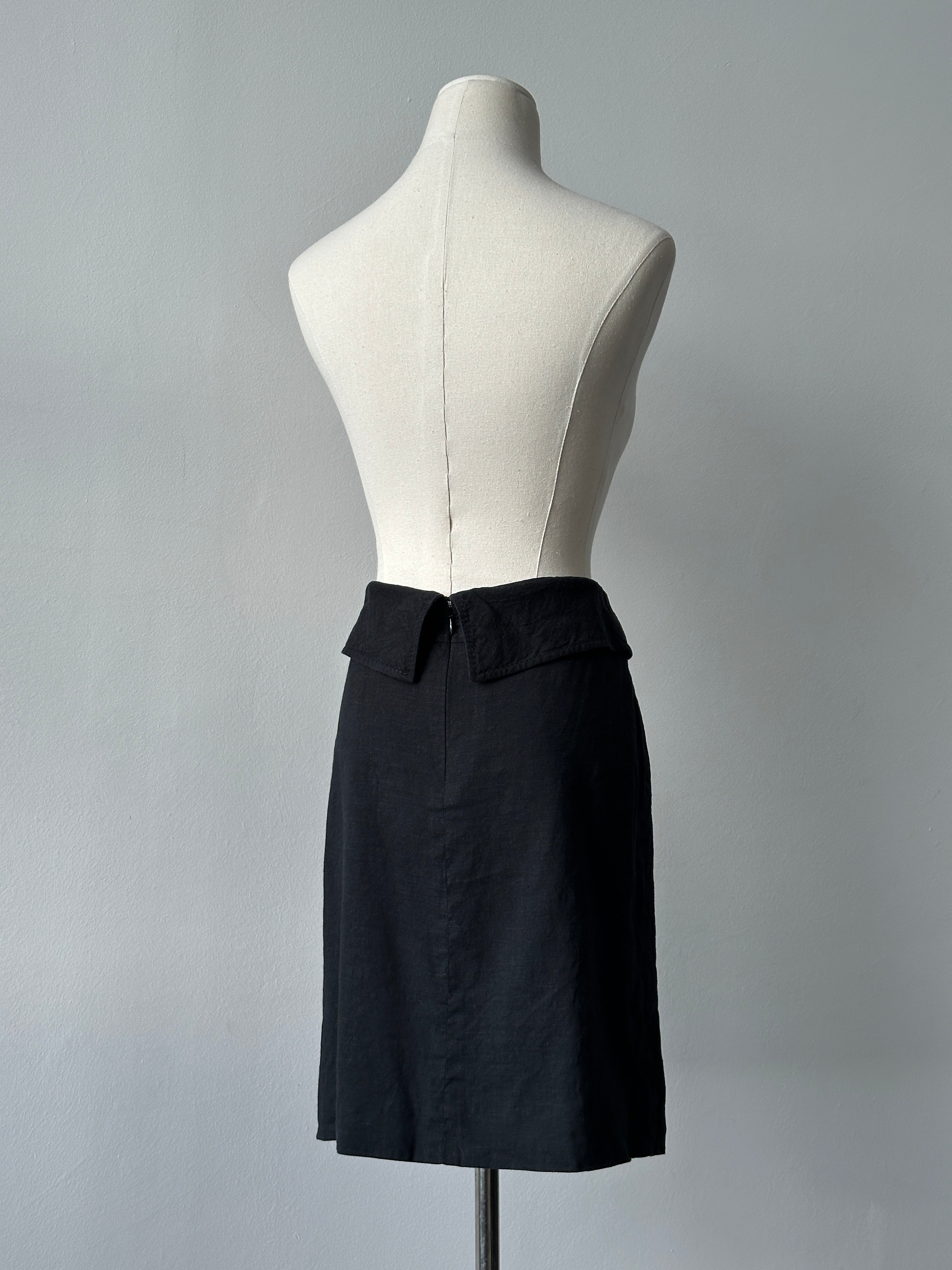 Valentino 2000s Linen Mini Skirt - W28