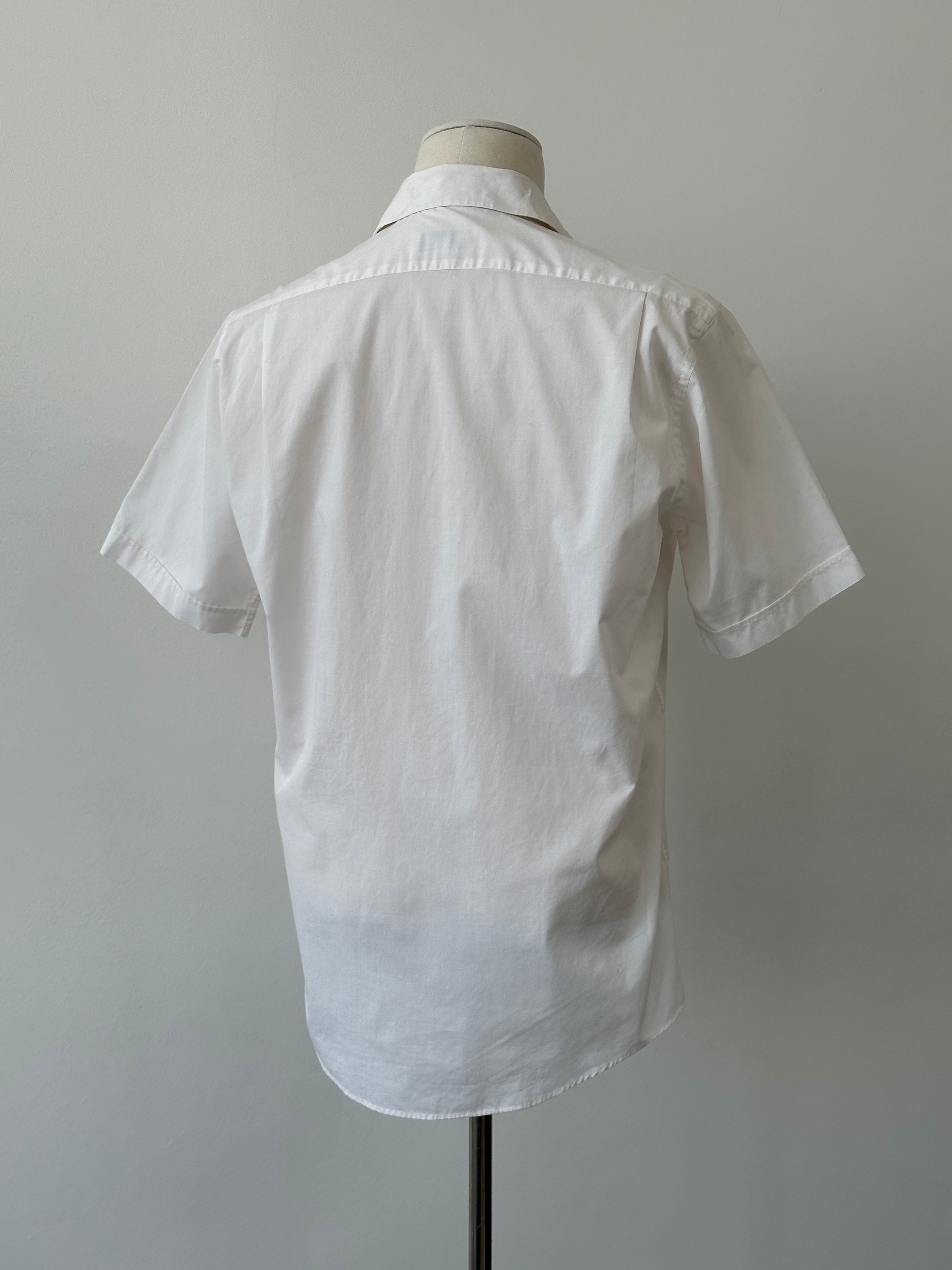 Yves Saint Laurent Pour Homme 2000s Cotton Short Sleeve Shirt - S
