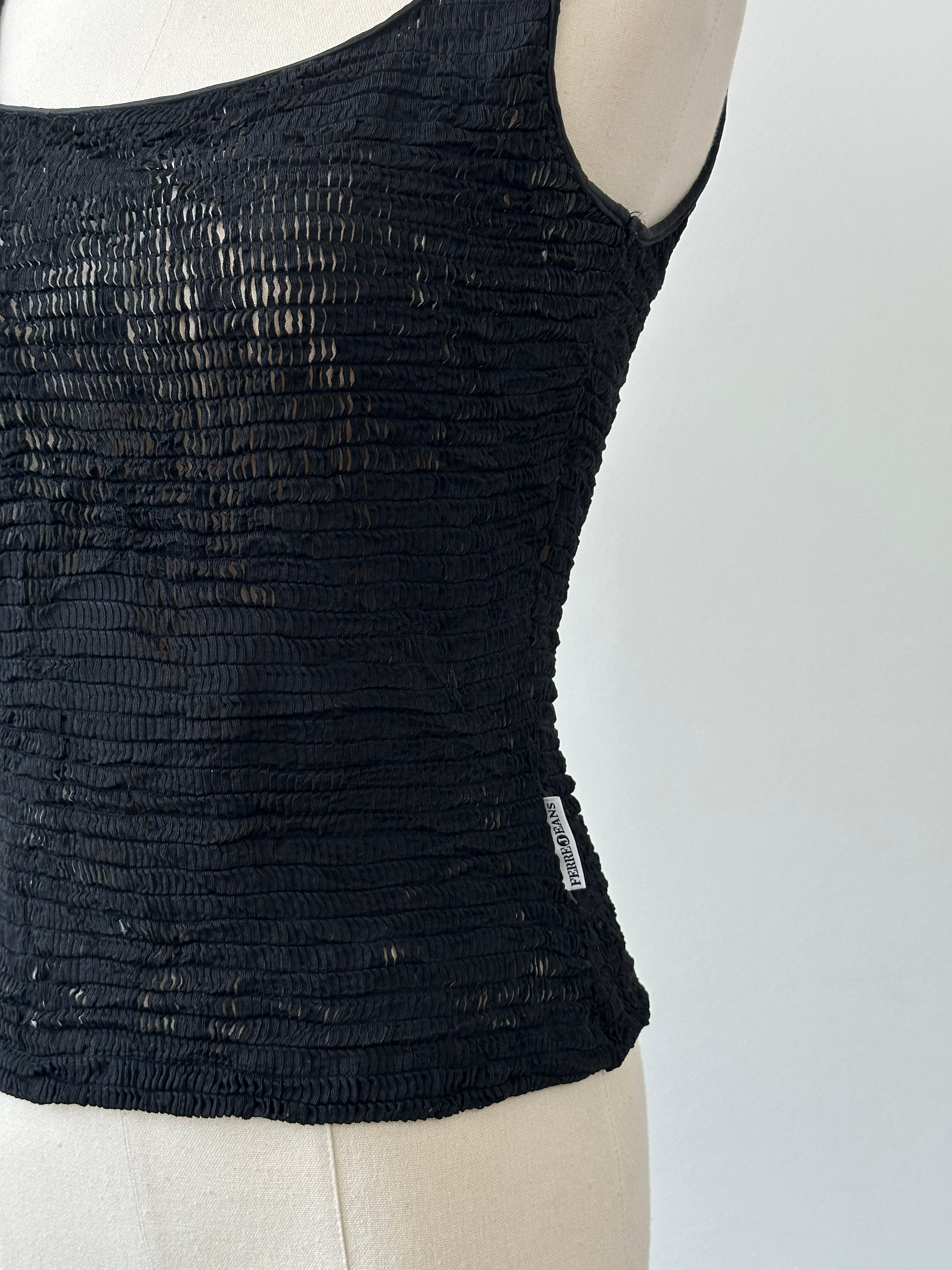 Gianfranco Ferre Jeans 1990s Cropped Top - S