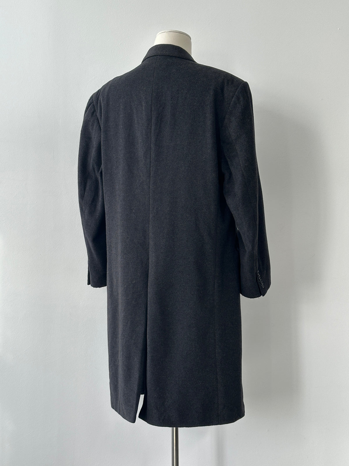 Vintage 1990s Wool Cashmere Double Breasted Coat - XL