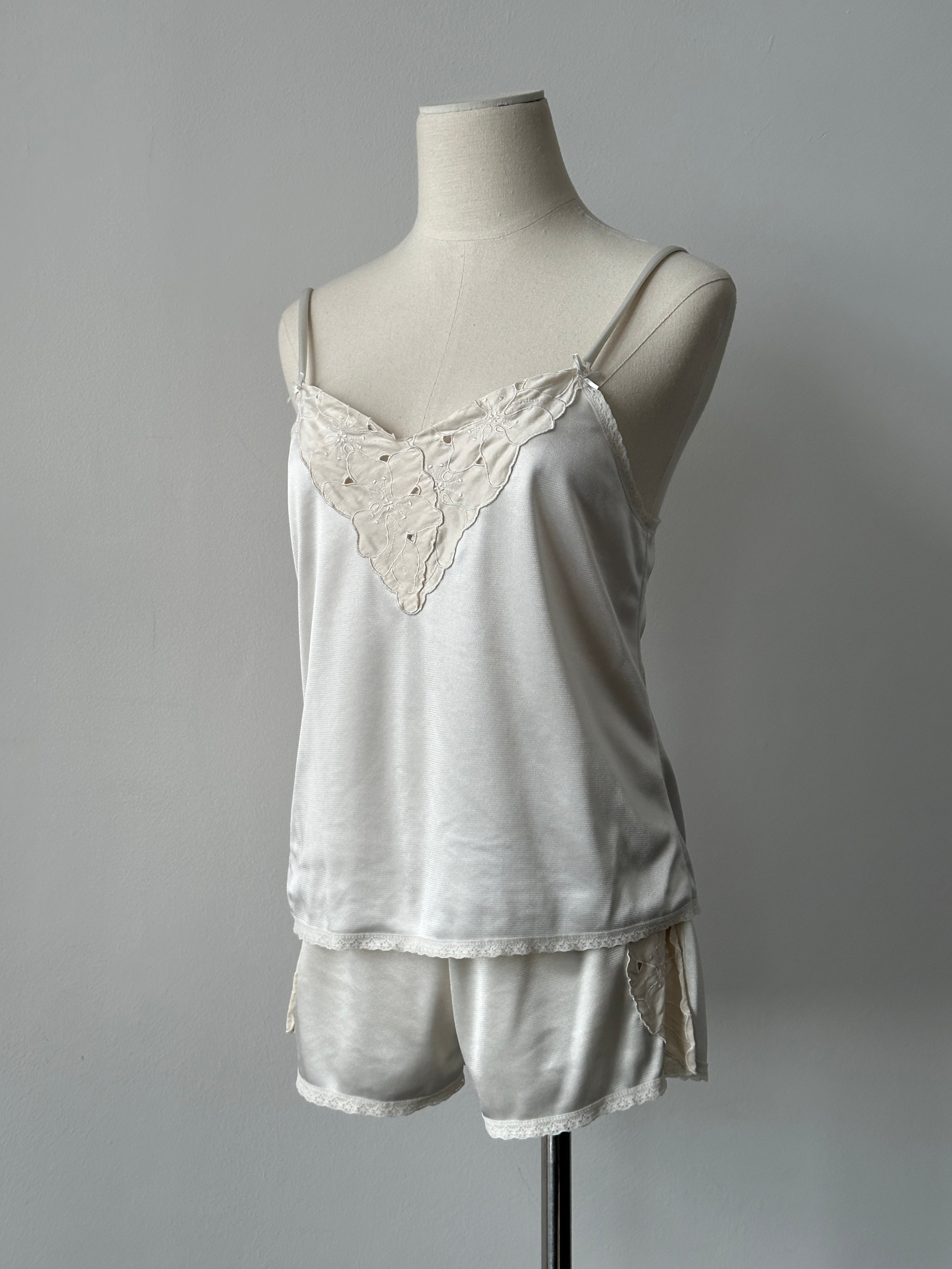 Vintage 1990s Lace Two Piece - XS-S