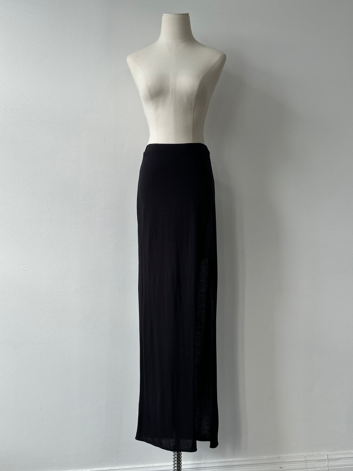 Helmut Lang 2000s Side Split Maxi Skirt -