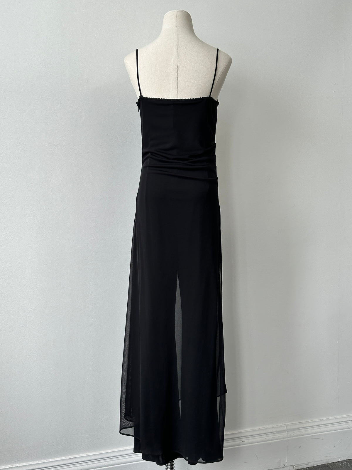 Vintage 1990s Sheer Overlay Jumpsuit - M