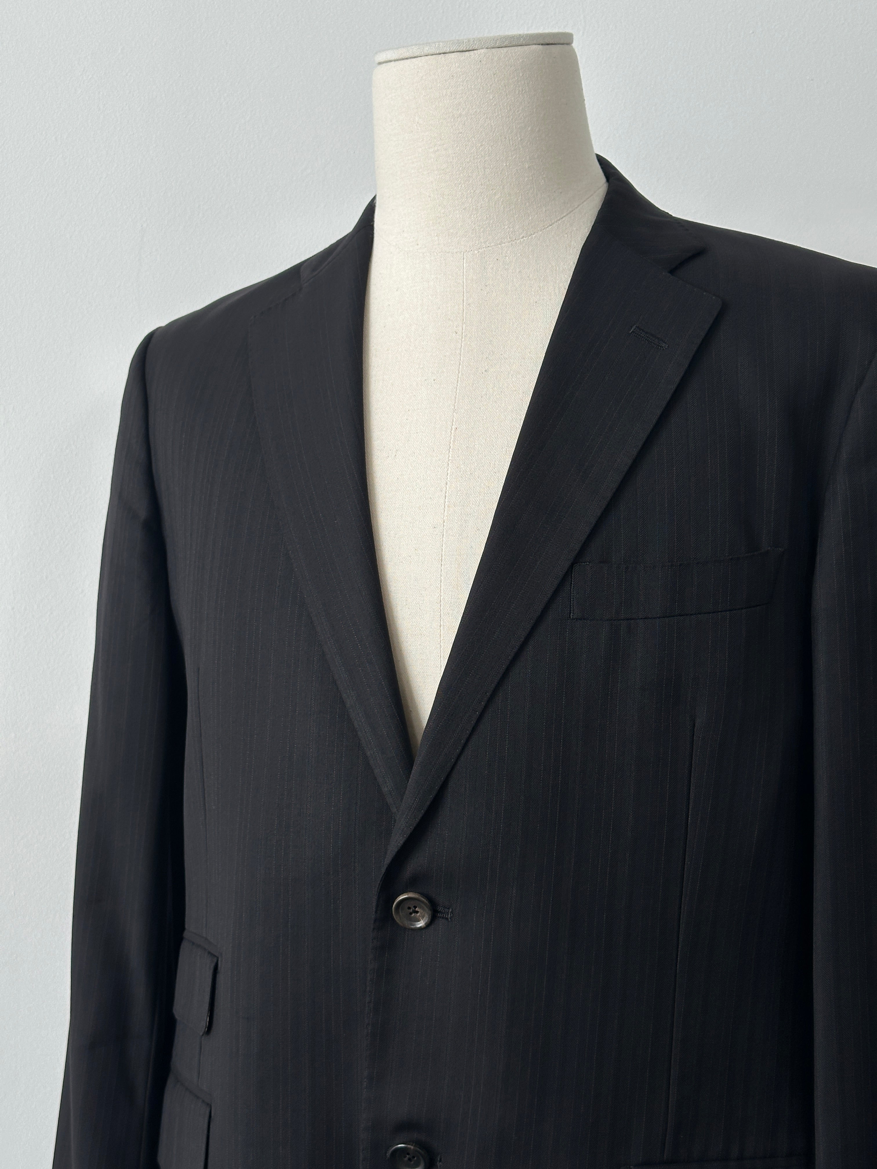 Loro Piana x Visaruno 1990s Pure Wool Single Breasted Suit - 42S/W34