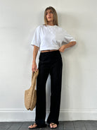 Max Mara Minimal Straight Leg High Waisted Trousers - W28 - SYLK