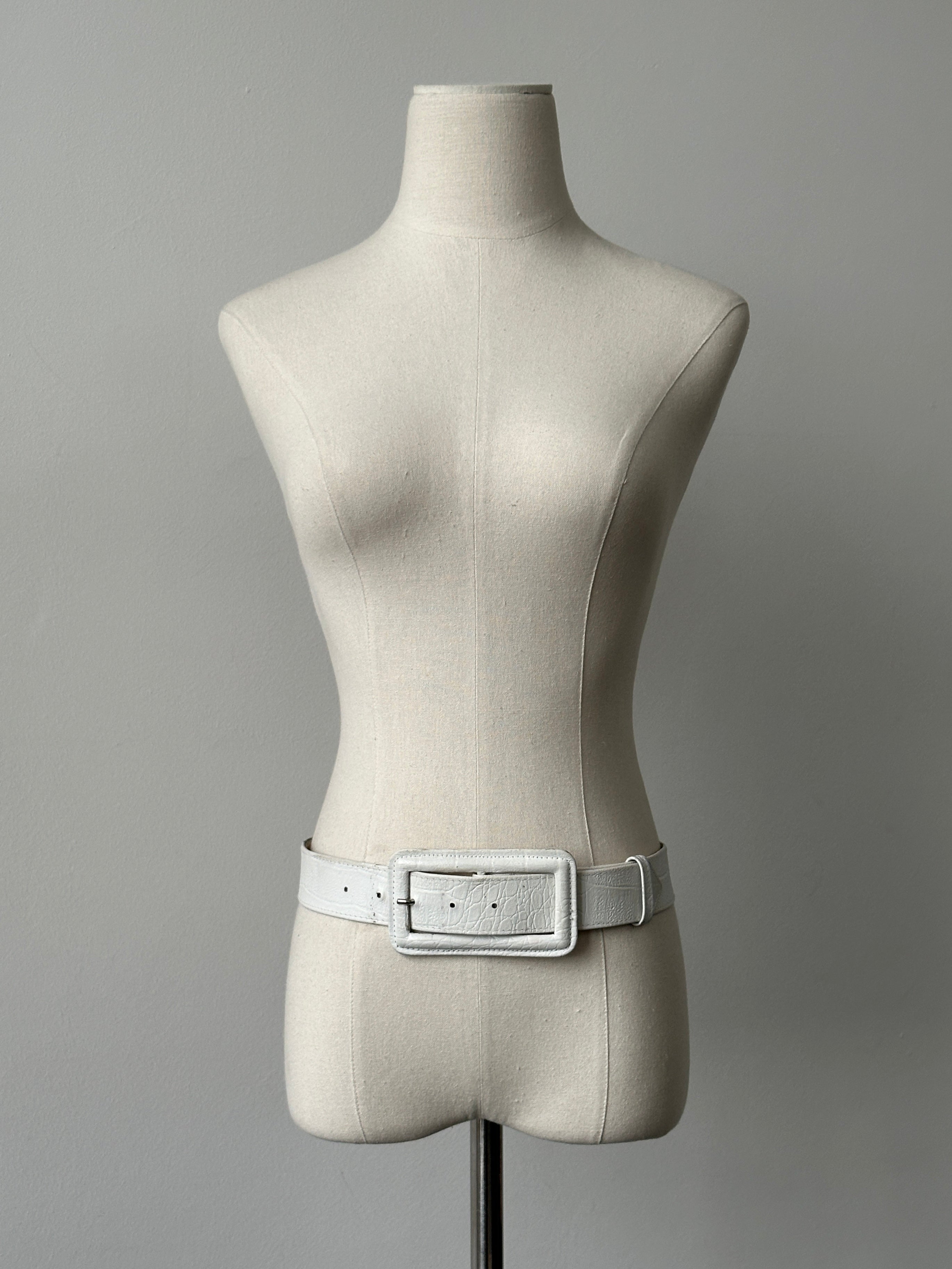 Jaeger 1990s Slim Leather Belt - W29-33