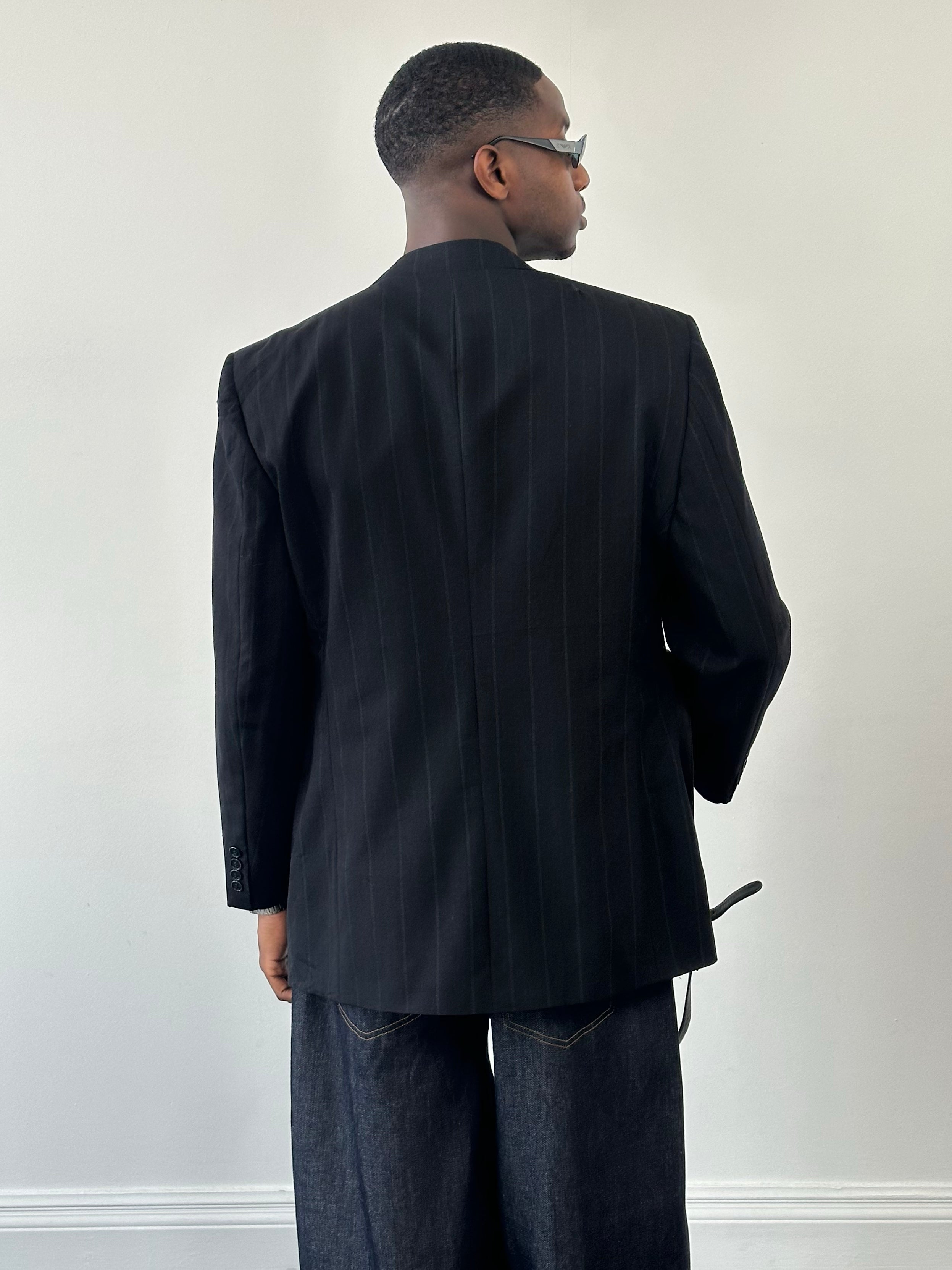 Christian Dior Monsieur 1980s Pure Wool Double Breasted Blazer - 44L/XL
