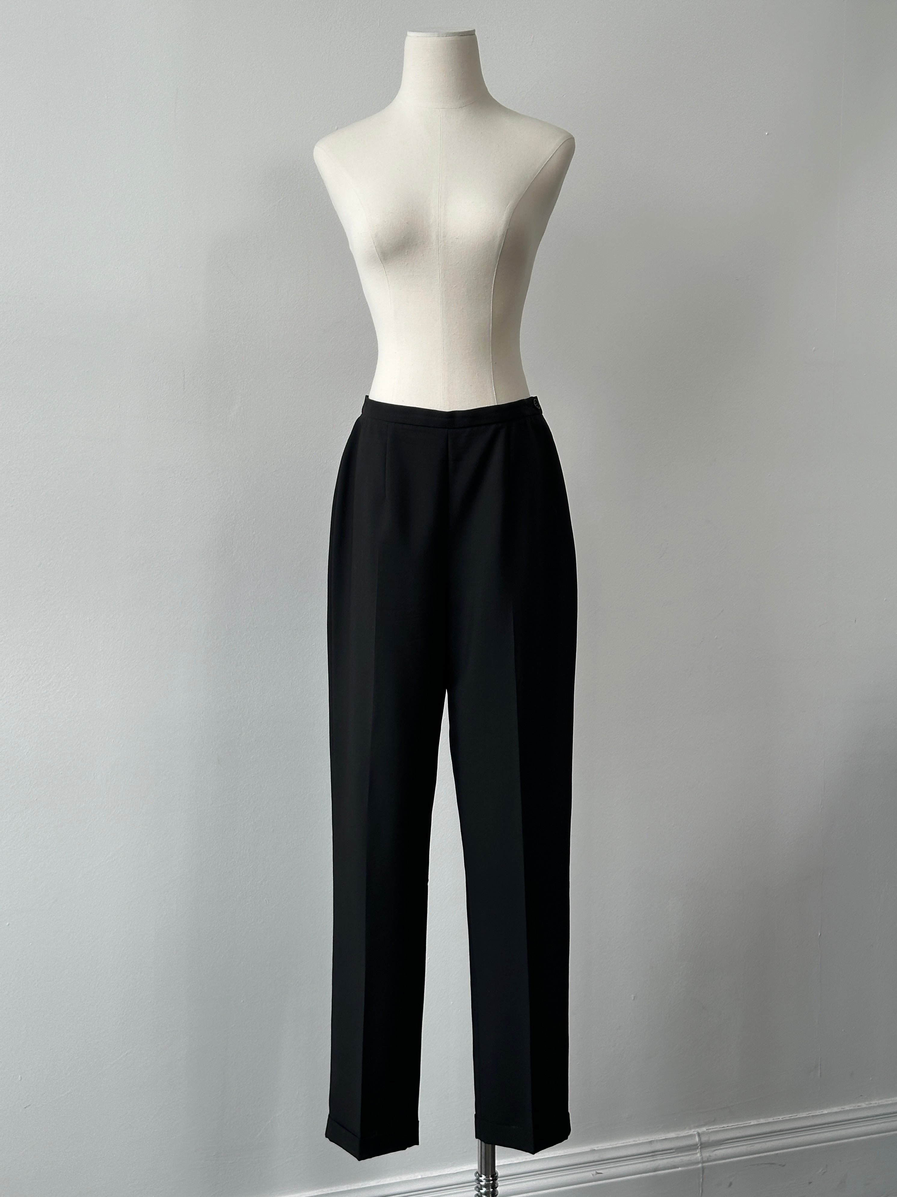 Max Mara 1990s Lightweight Tapered Tailored Trousers - W28