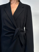 Max Mara Tie Side Blazer - M - SYLK