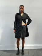 Pinko Italian Leather A-Line Skirt - W30 - SYLK