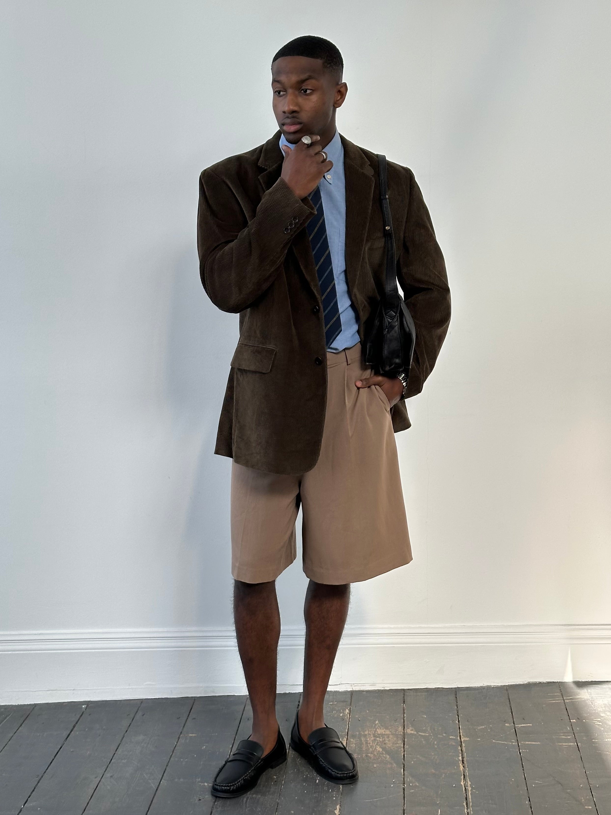 Vintage 2000s Corduroy Single Breasted Blazer - XL