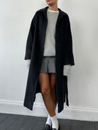 Burberry Wool Cashmere Single Breasted Concealed Placket Coat - S/M - SYLK