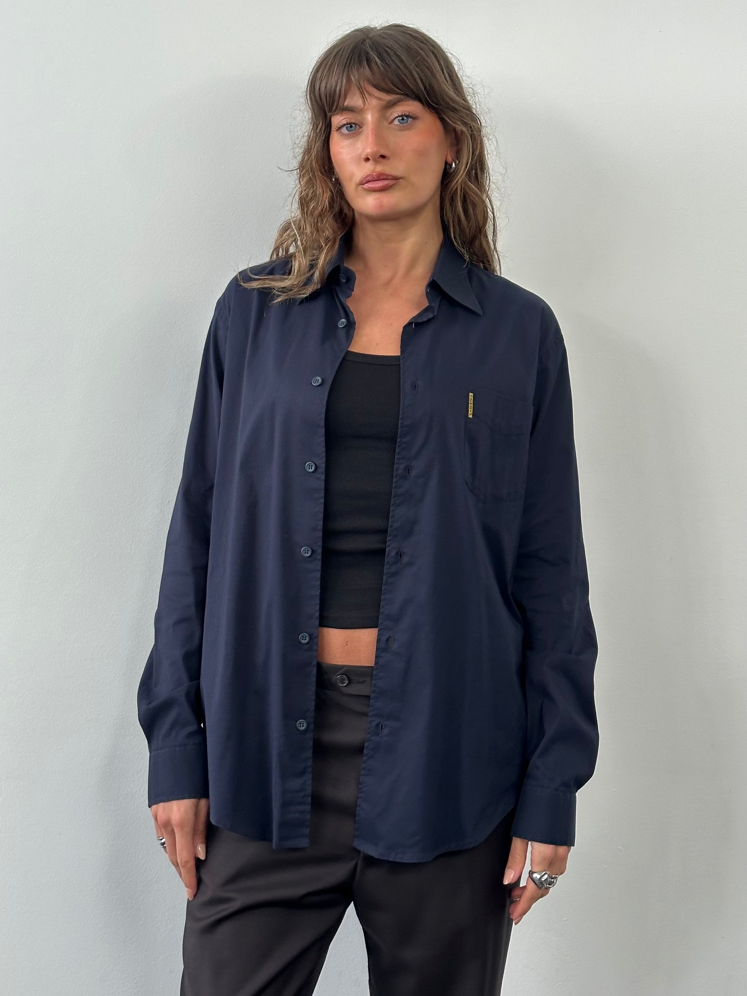 Armani Jeans 2000s Cotton Logo Shirt - M - SYLK