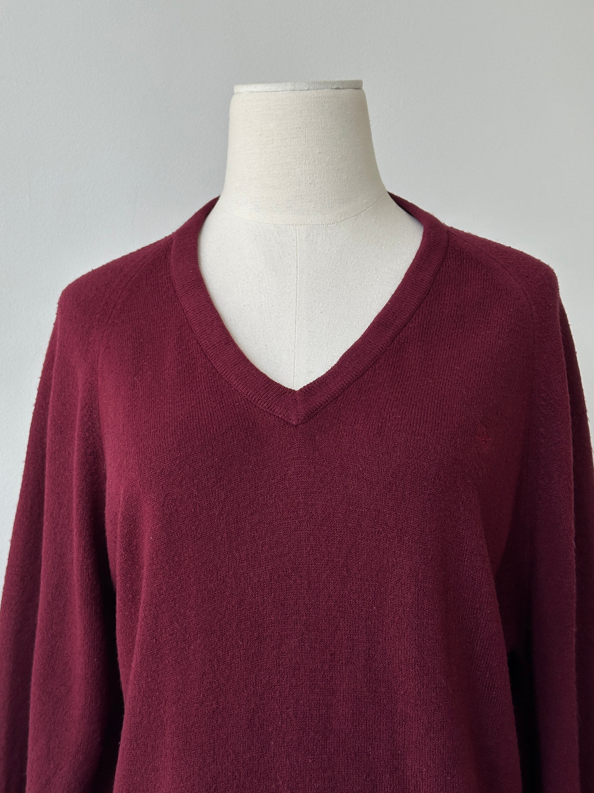 Christian Dior 1990s V Neck Logo Jumper - M
